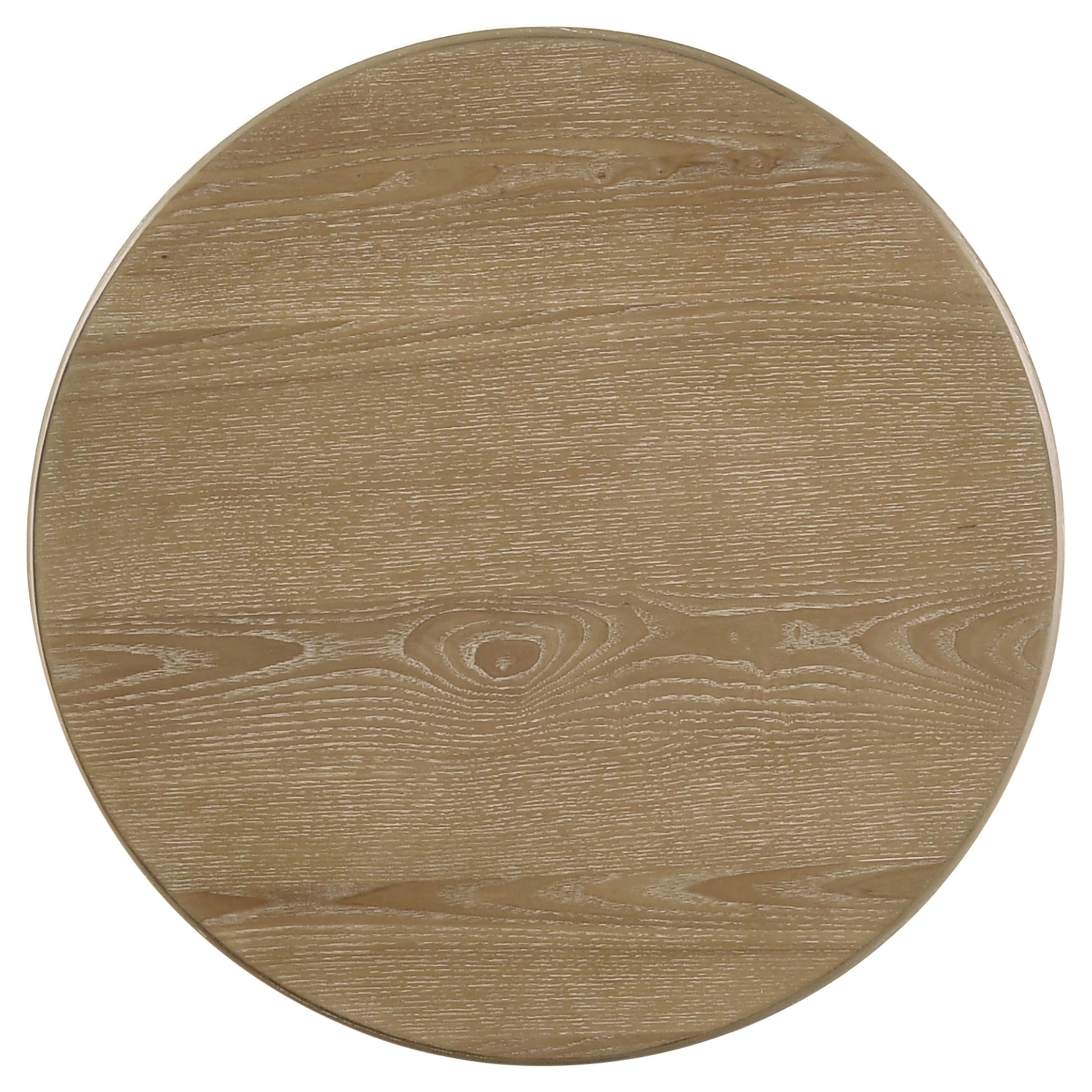 Adina 3-piece Round Coffee Table Set Distressed Light Brown — view 6