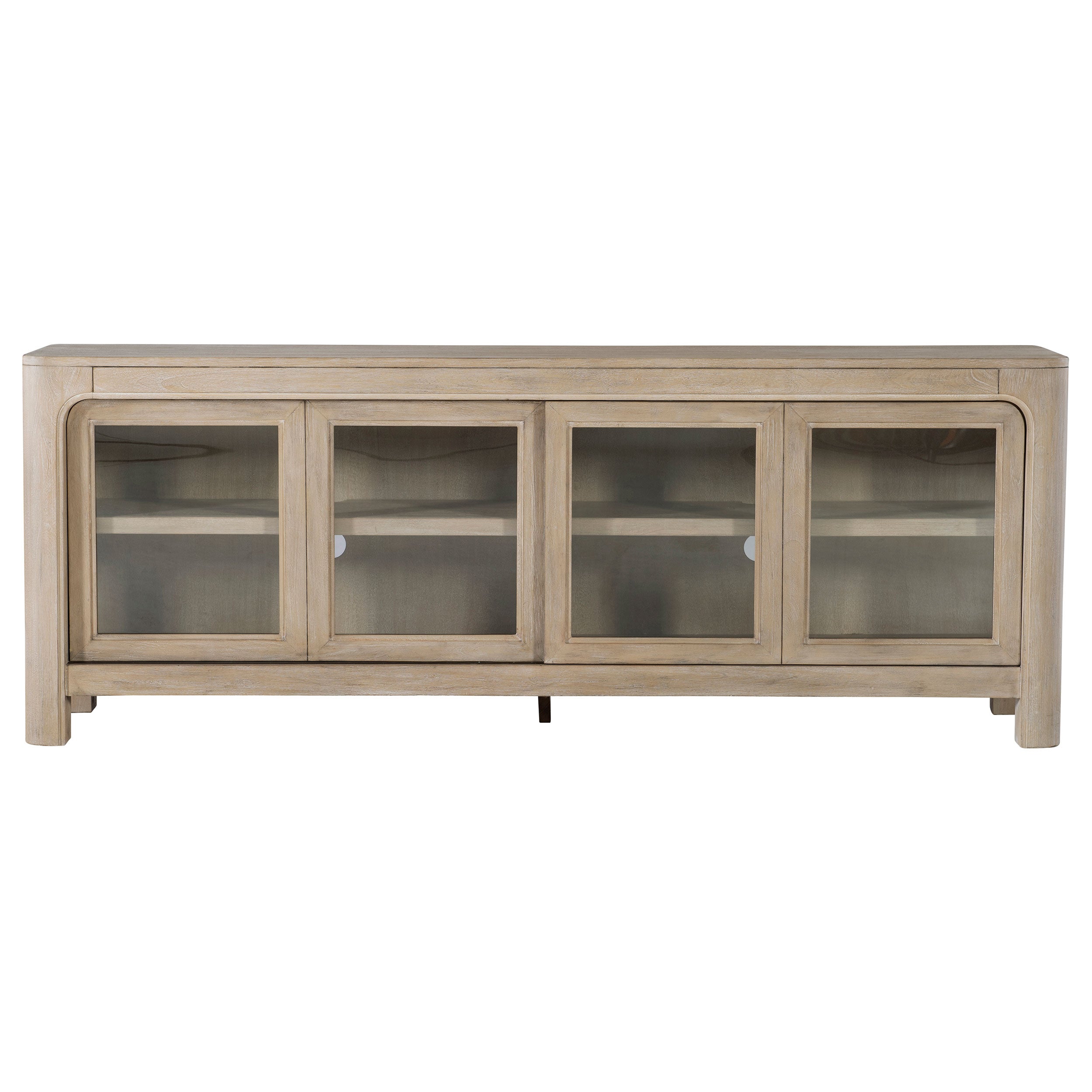 Solano 71-inch 2-door TV Stand Media Console Weathered Mango — view 5