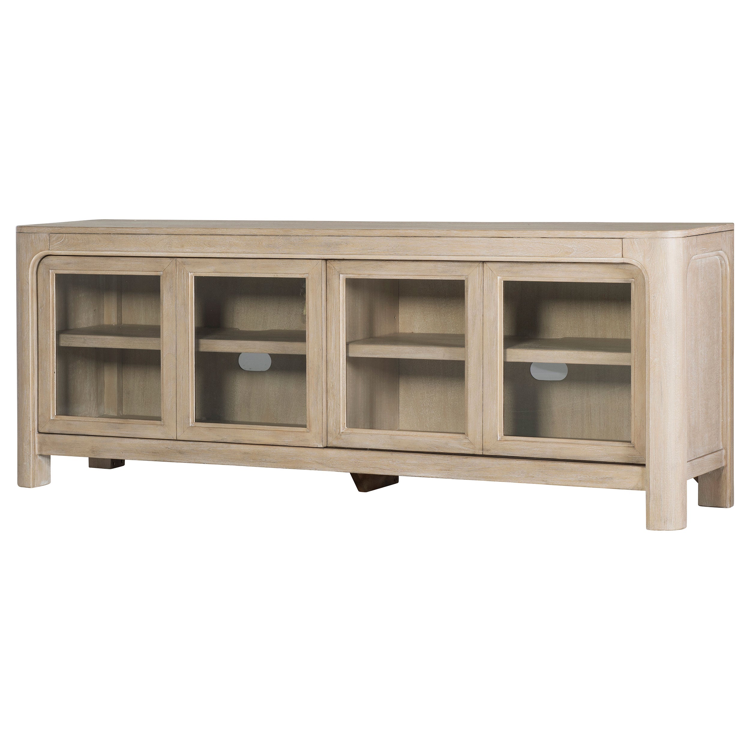 Solano 71-inch 2-door TV Stand Media Console Weathered Mango — view 6