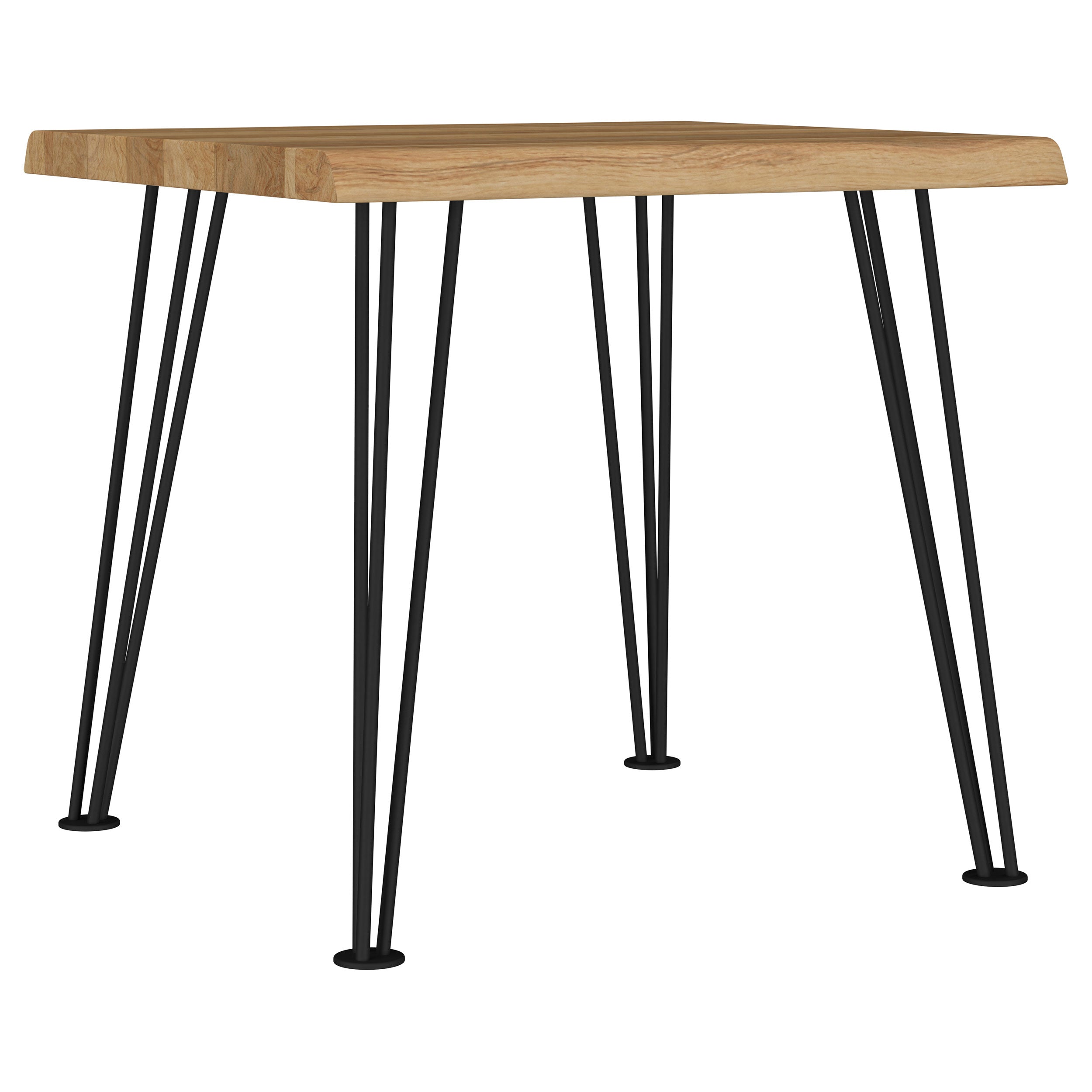 Zander Square Wood Top Coffee Table Natural Brown — view 1