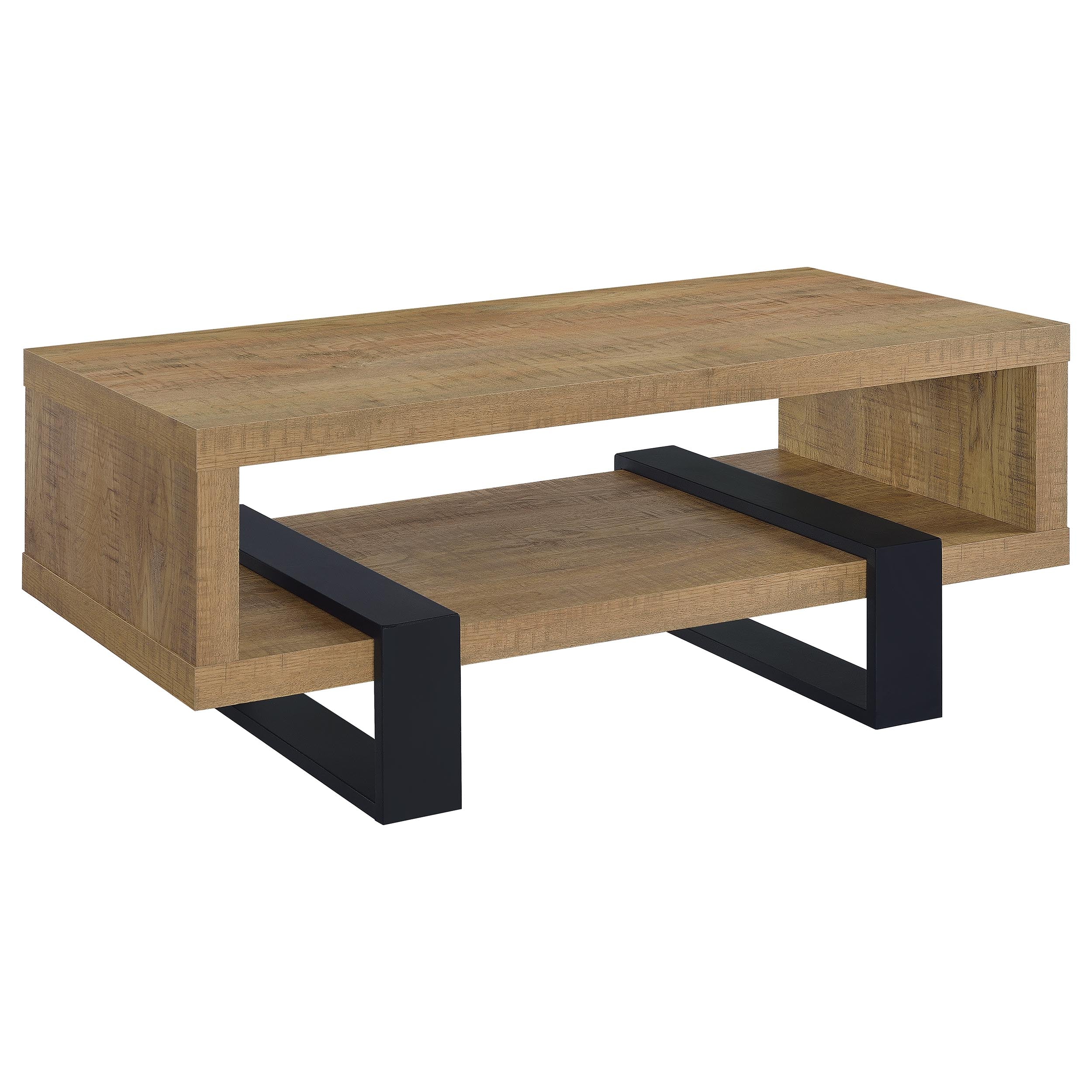 Dinard Engineered Wood Cocktail Coffee Table Mango — view 1