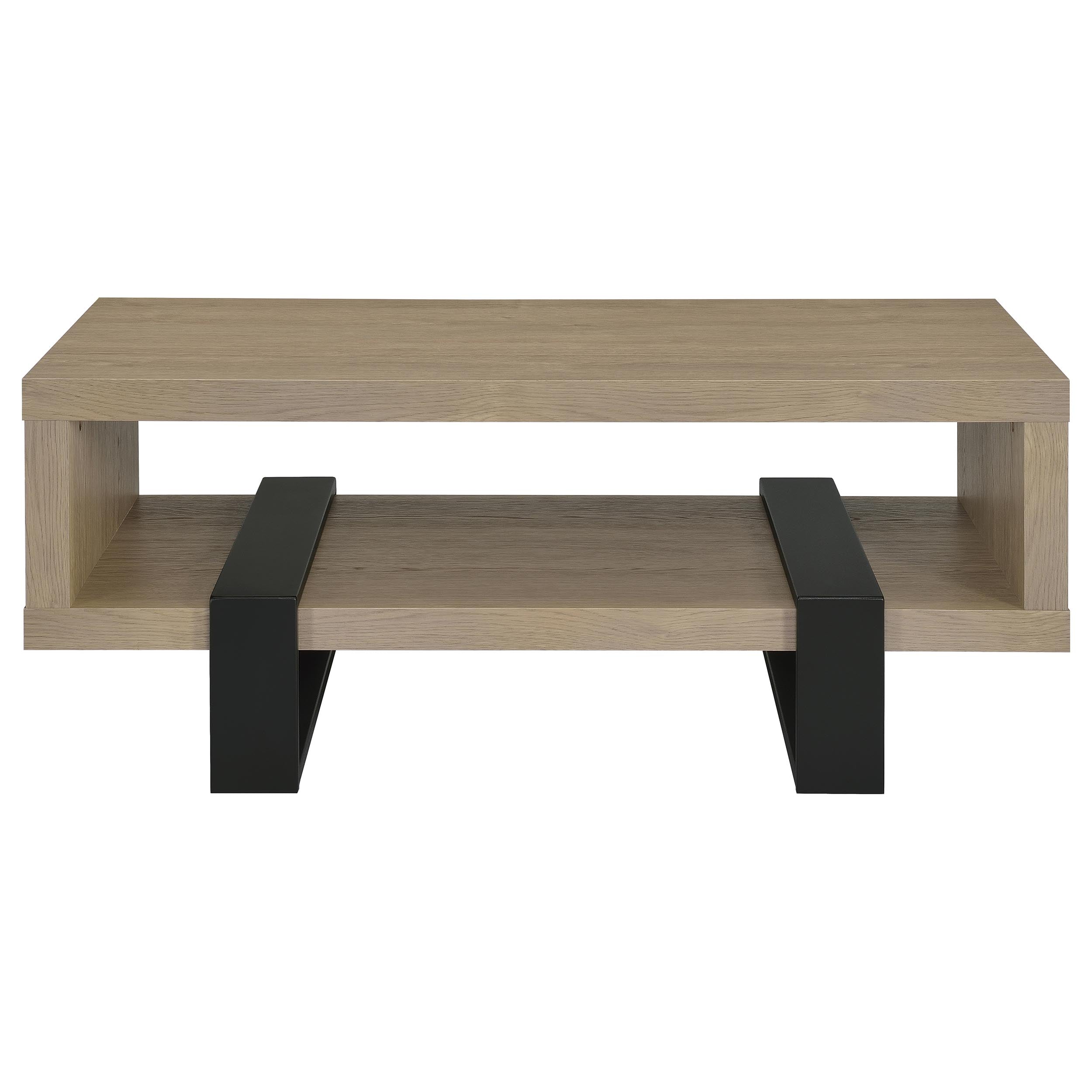 Dinard Engineered Wood Cocktail Coffee Table Latte — view 3