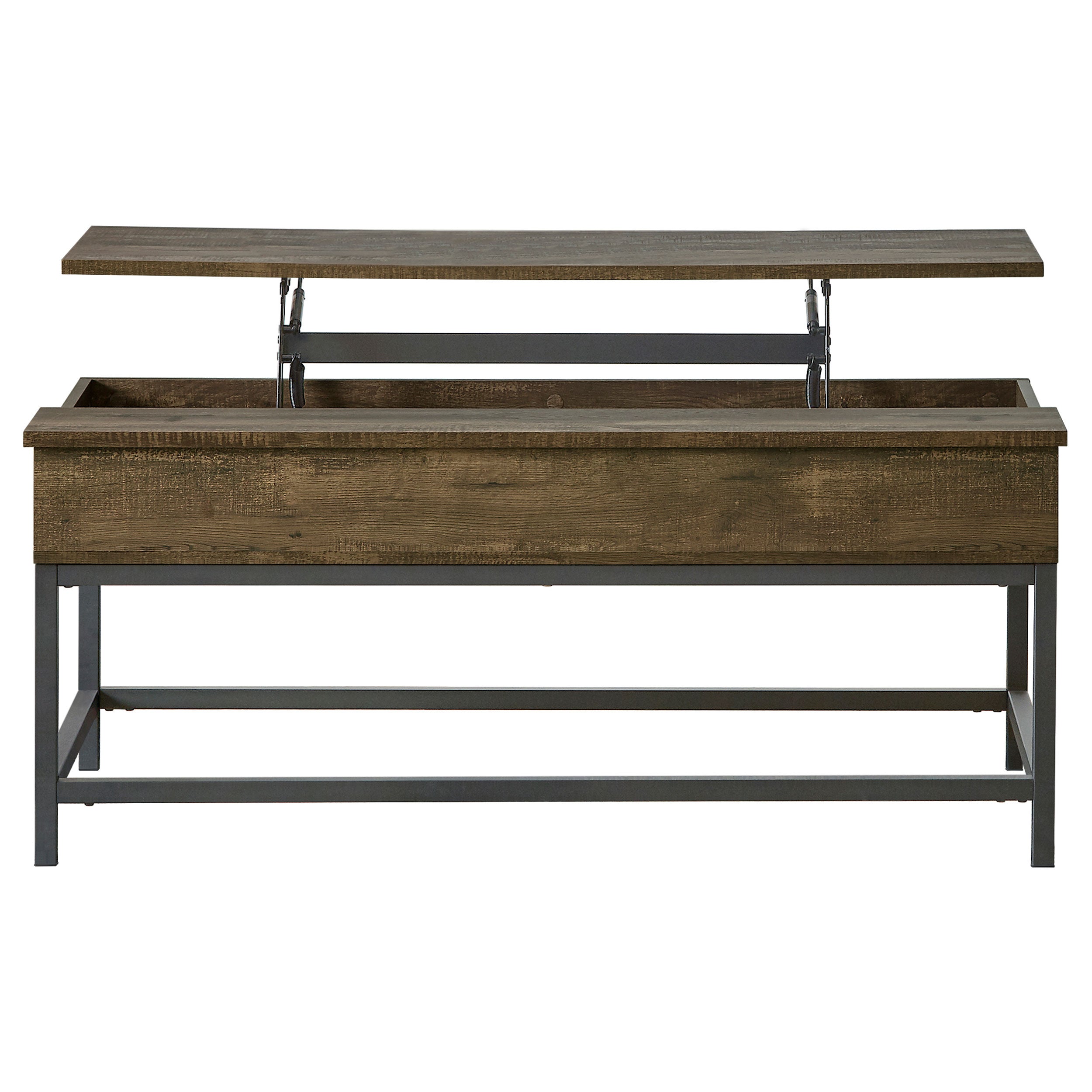 Byers Engineered Wood Lift Top Coffee Table Brown Oak — view 1