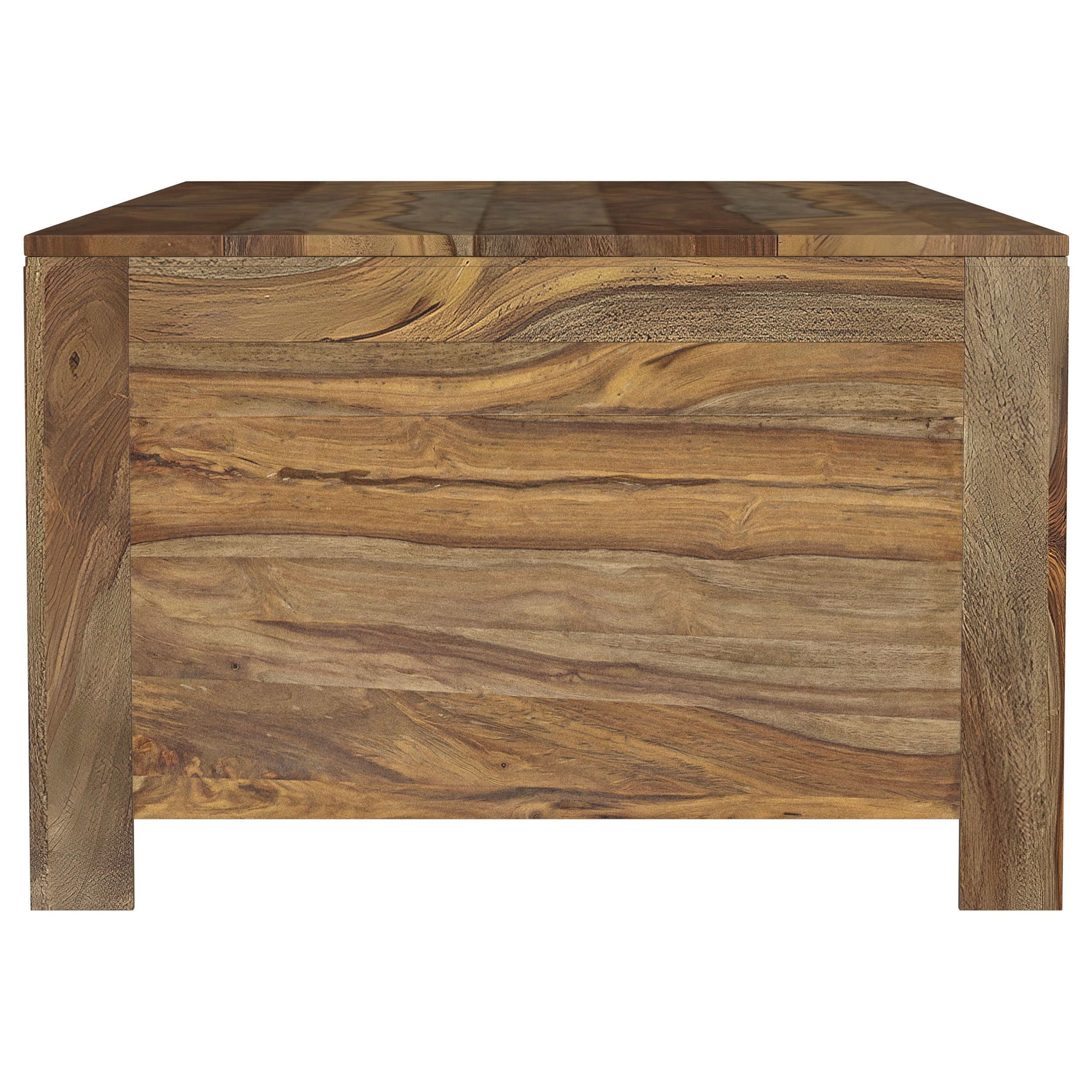 Esther 6-drawer Solid Wood Coffee Table Natural Sheesham — view 5