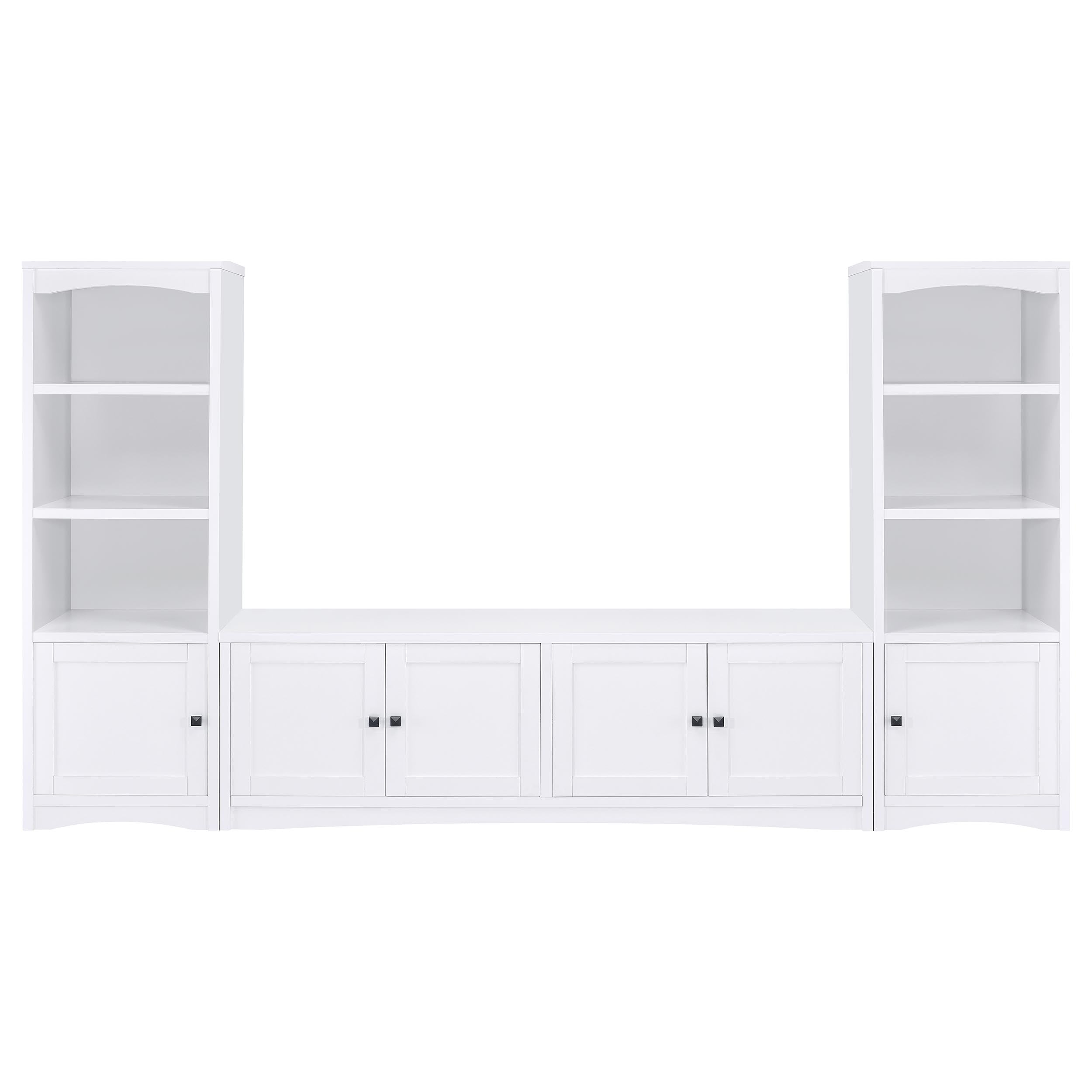 Laughlin 3-piece Entertainment Center TV Stand White — view 3