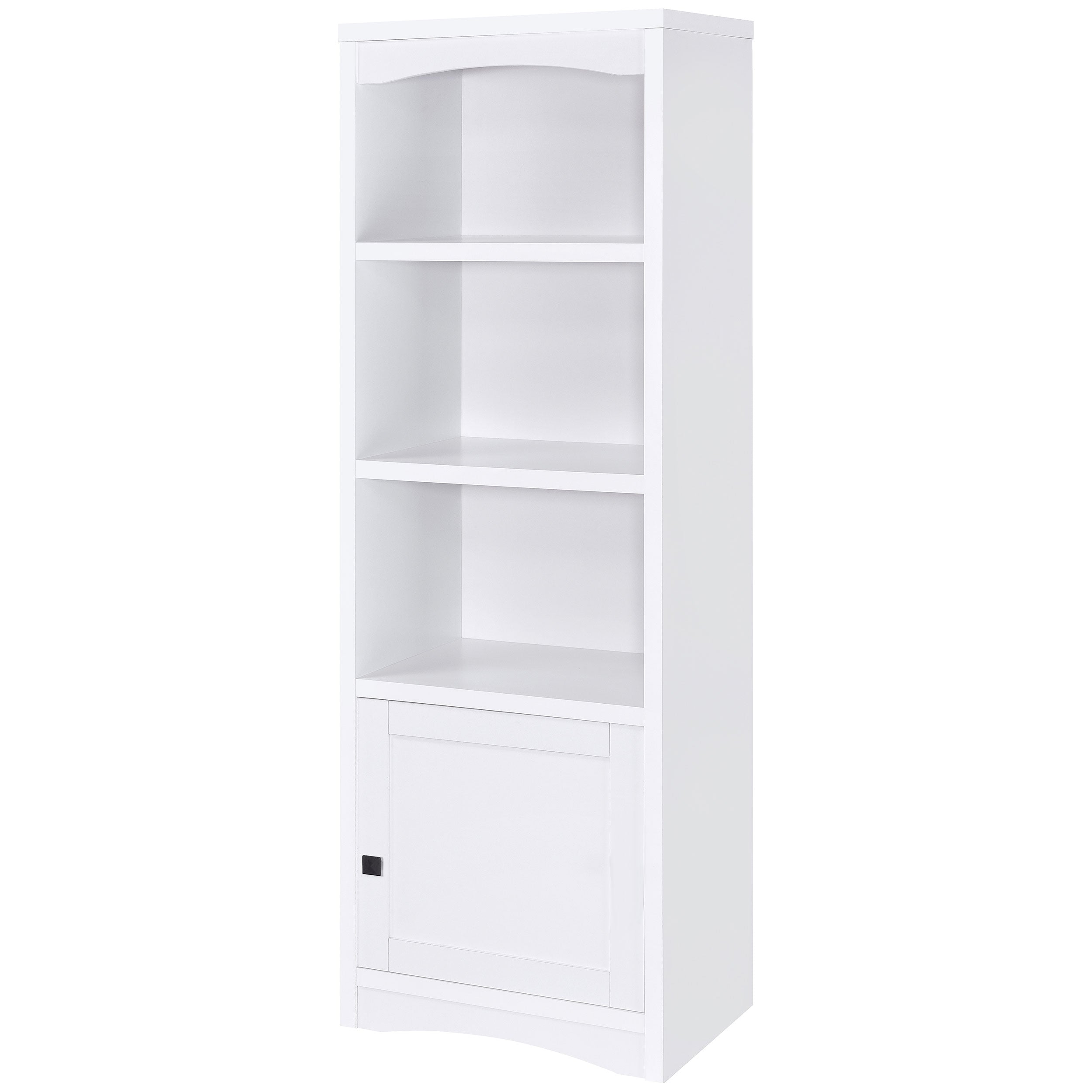 Laughlin 4-shelf Engineered Wood Media Tower White — view 5