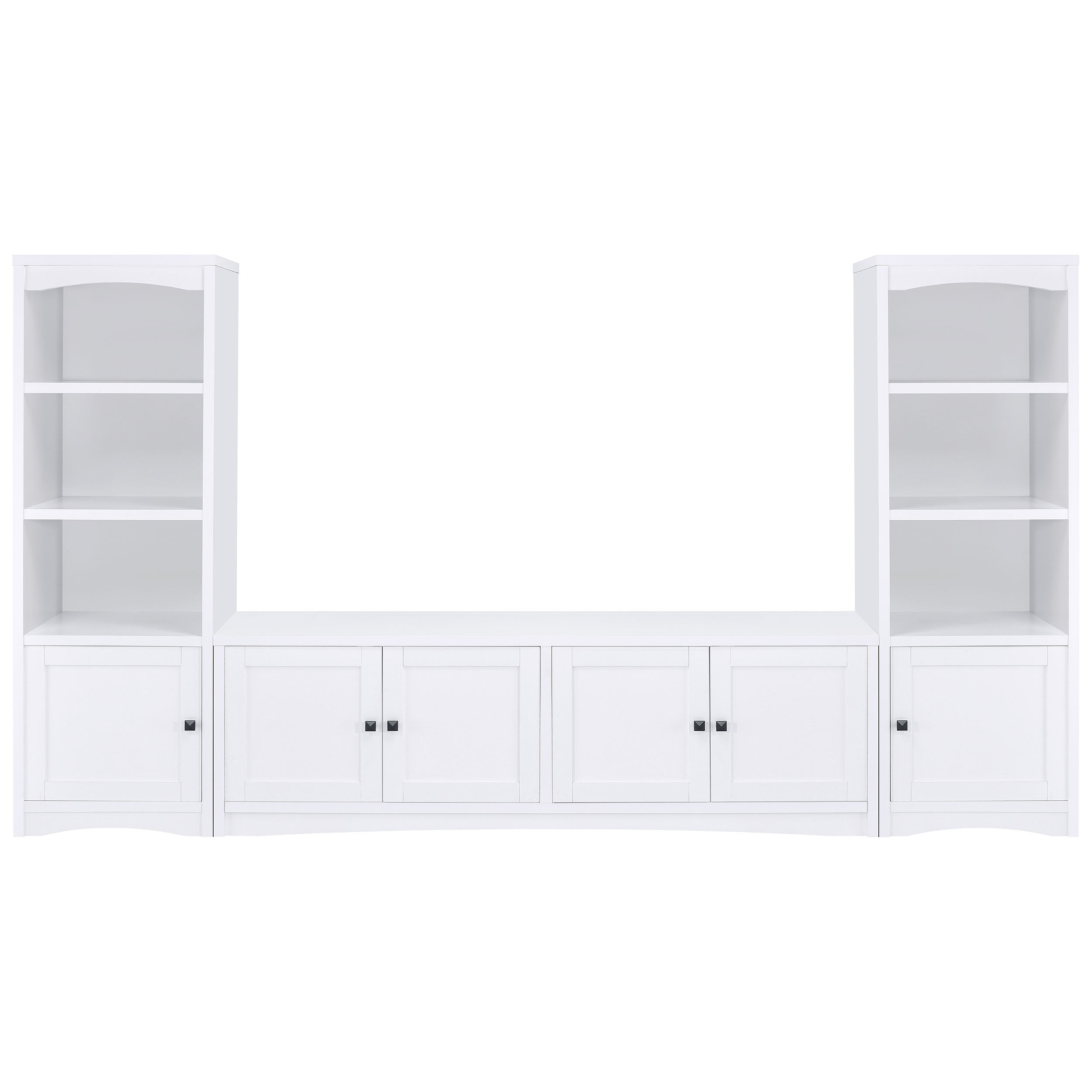 Laughlin 4-shelf Engineered Wood Media Tower White — view 13