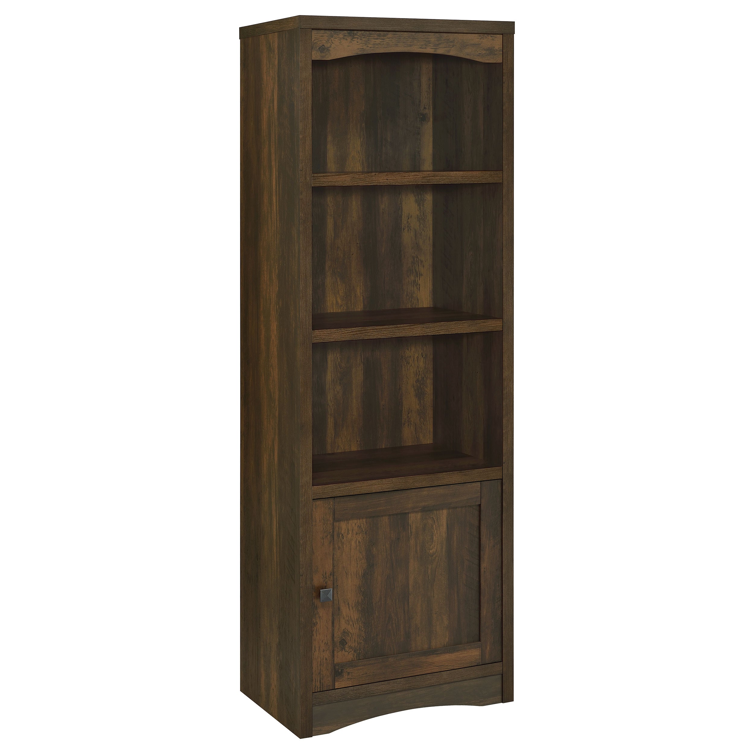 Laughlin 4-shelf Engineered Wood Media Tower Dark Pine — view 1