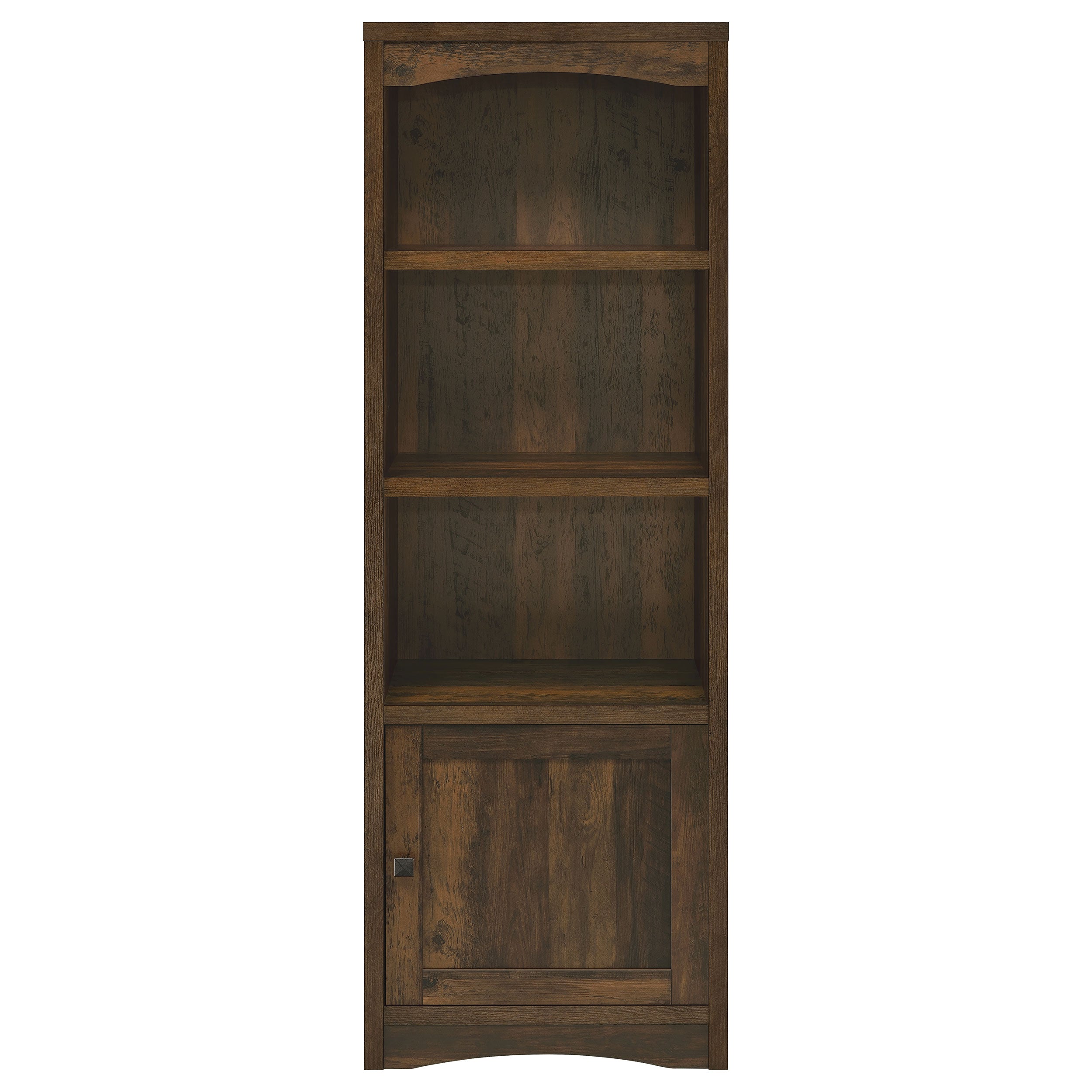 Laughlin 4-shelf Engineered Wood Media Tower Dark Pine — view 4