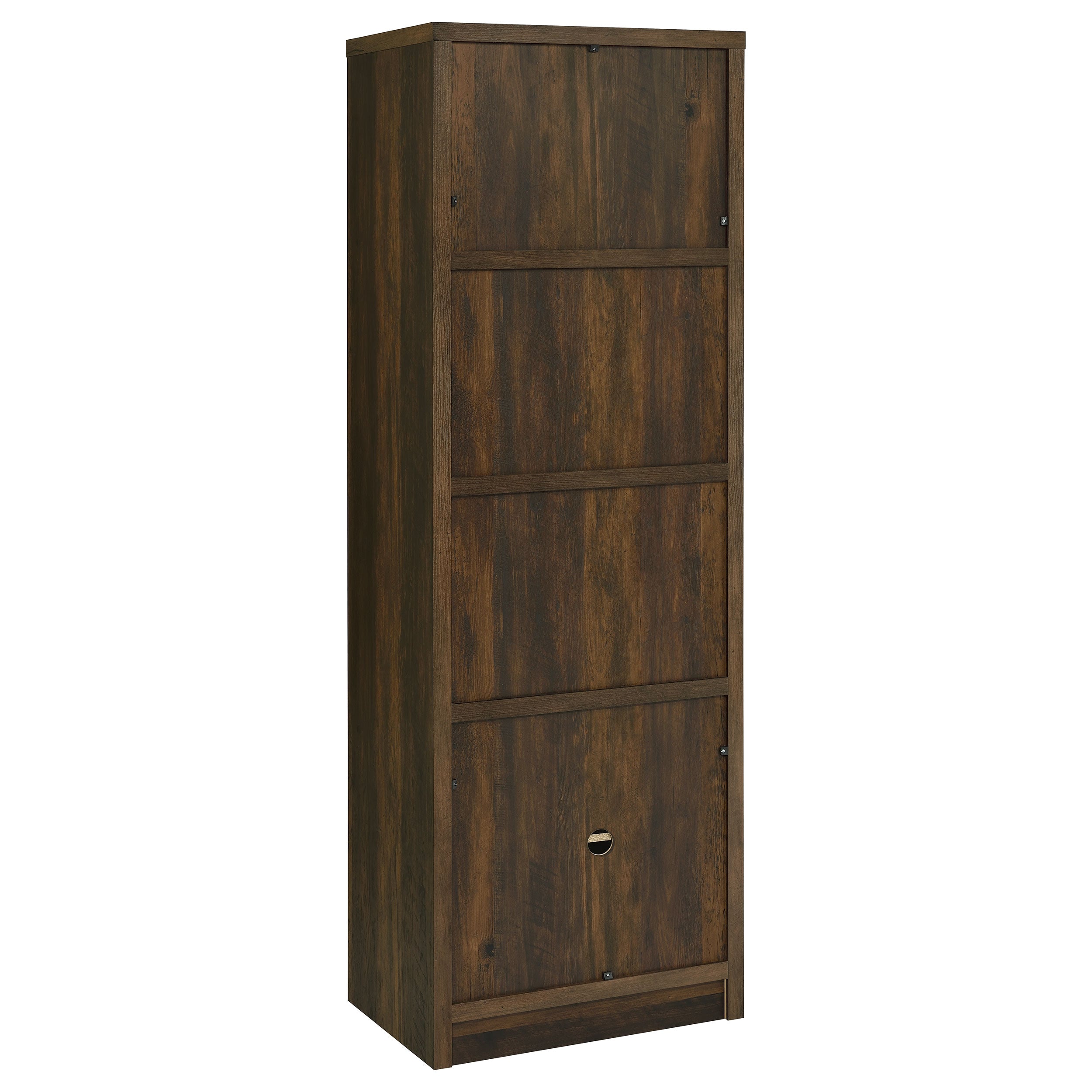 Laughlin 4-shelf Engineered Wood Media Tower Dark Pine — view 7