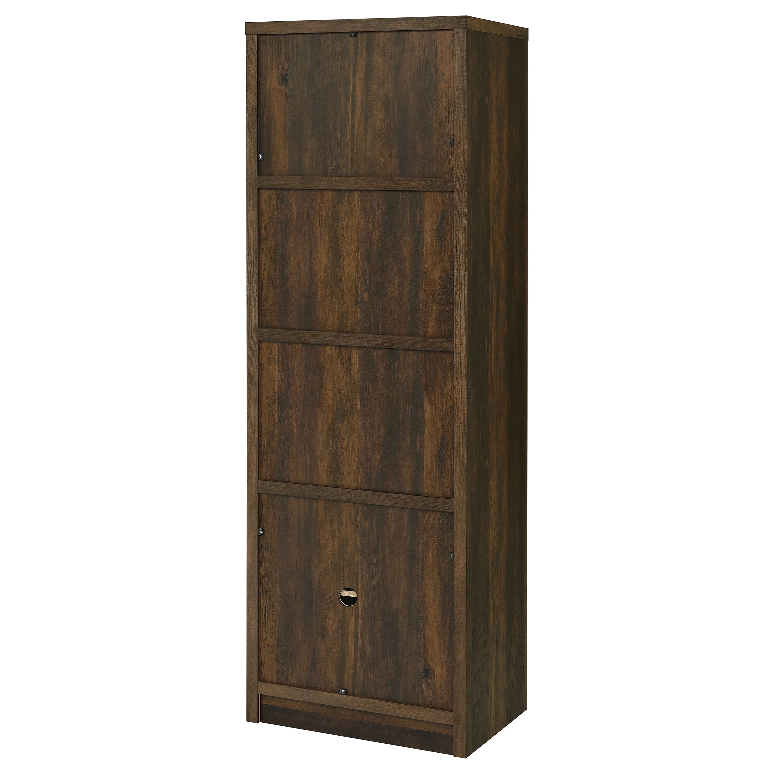 Laughlin 4-shelf Engineered Wood Media Tower Dark Pine — view 9