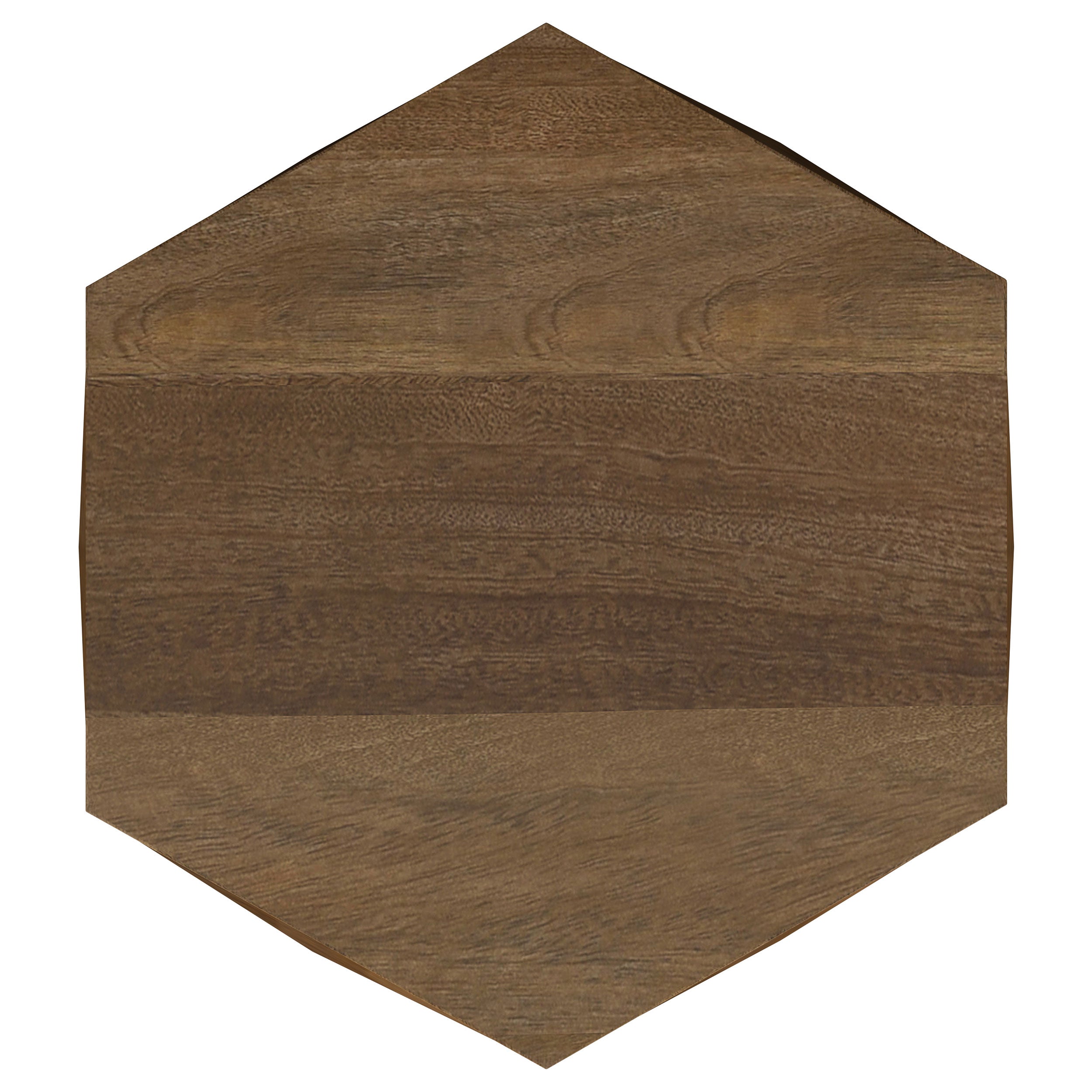 Zalika Hexagonal Solid Mango Wood End Table Natural — view 5