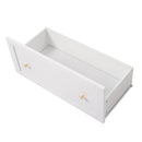 Freestanding Tall Bathroom Cabinet With Adjustable Shelves, Drawers, Soft Close Glass Doors