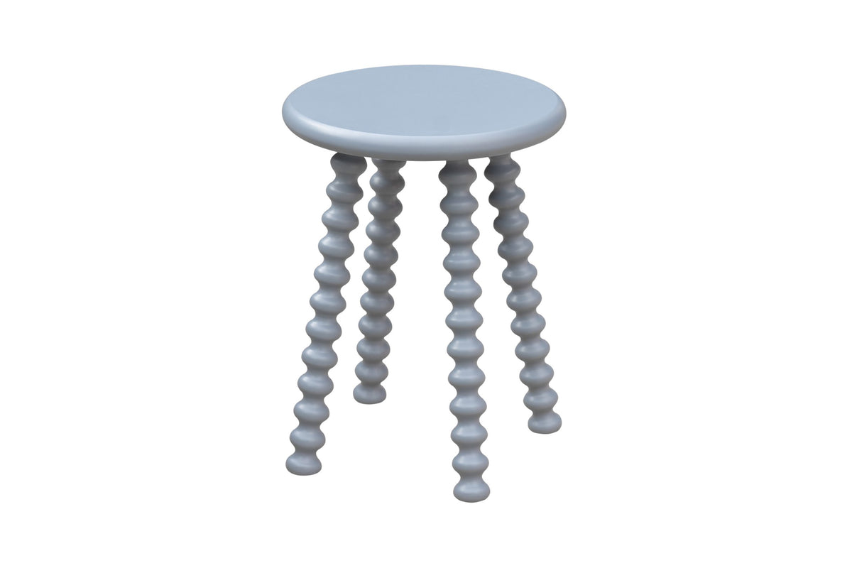 Robin Round End Table (Blue)