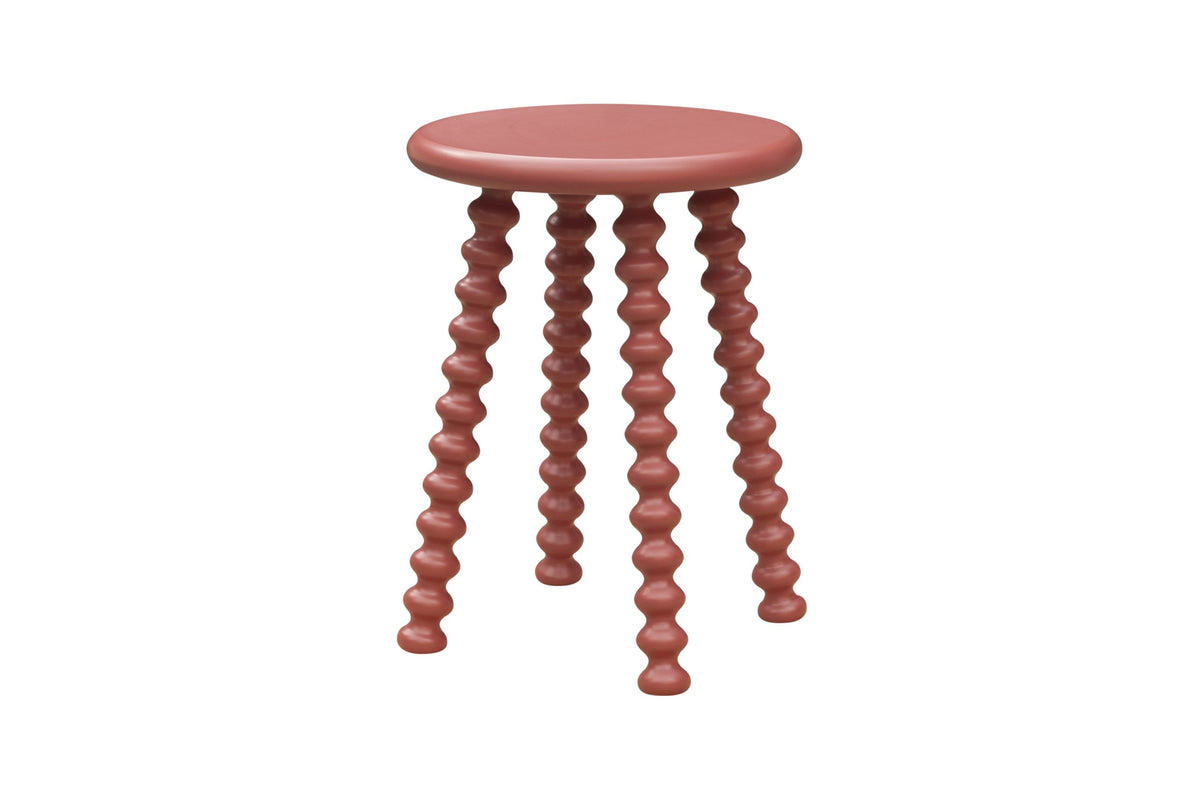 Robin Round End Table (Red)