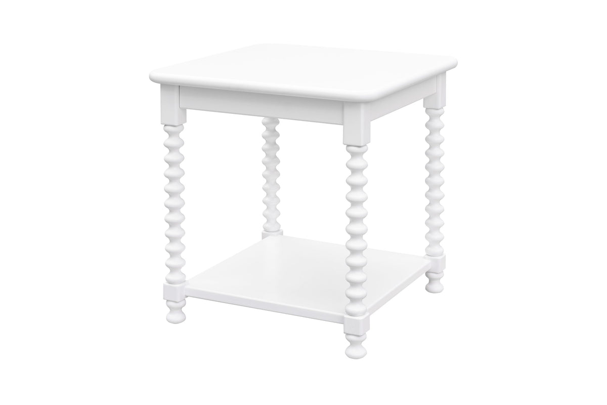 Robin Square End Table (White)