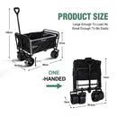 Wagons Carts Heavy Duty Foldable With Big Wheels