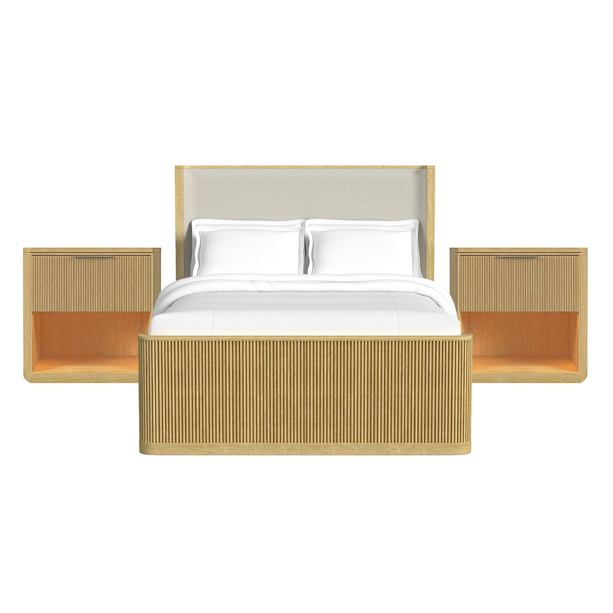 Sylvie Bedroom Set With Upholstered Bed in Dark Brown by Elements International, view 10