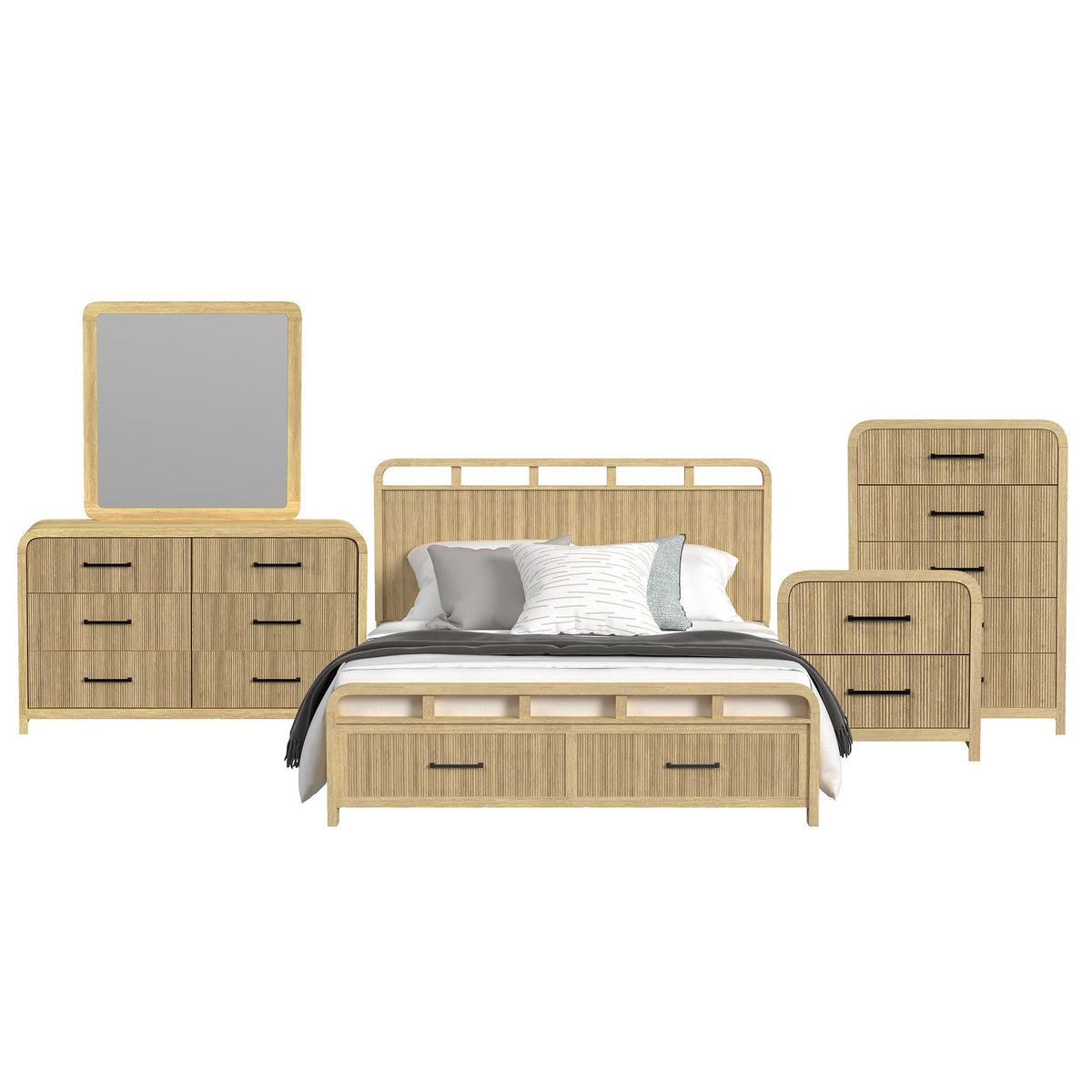 Ridgemont Storage Bedroom Set in Black by Elements International, view 17