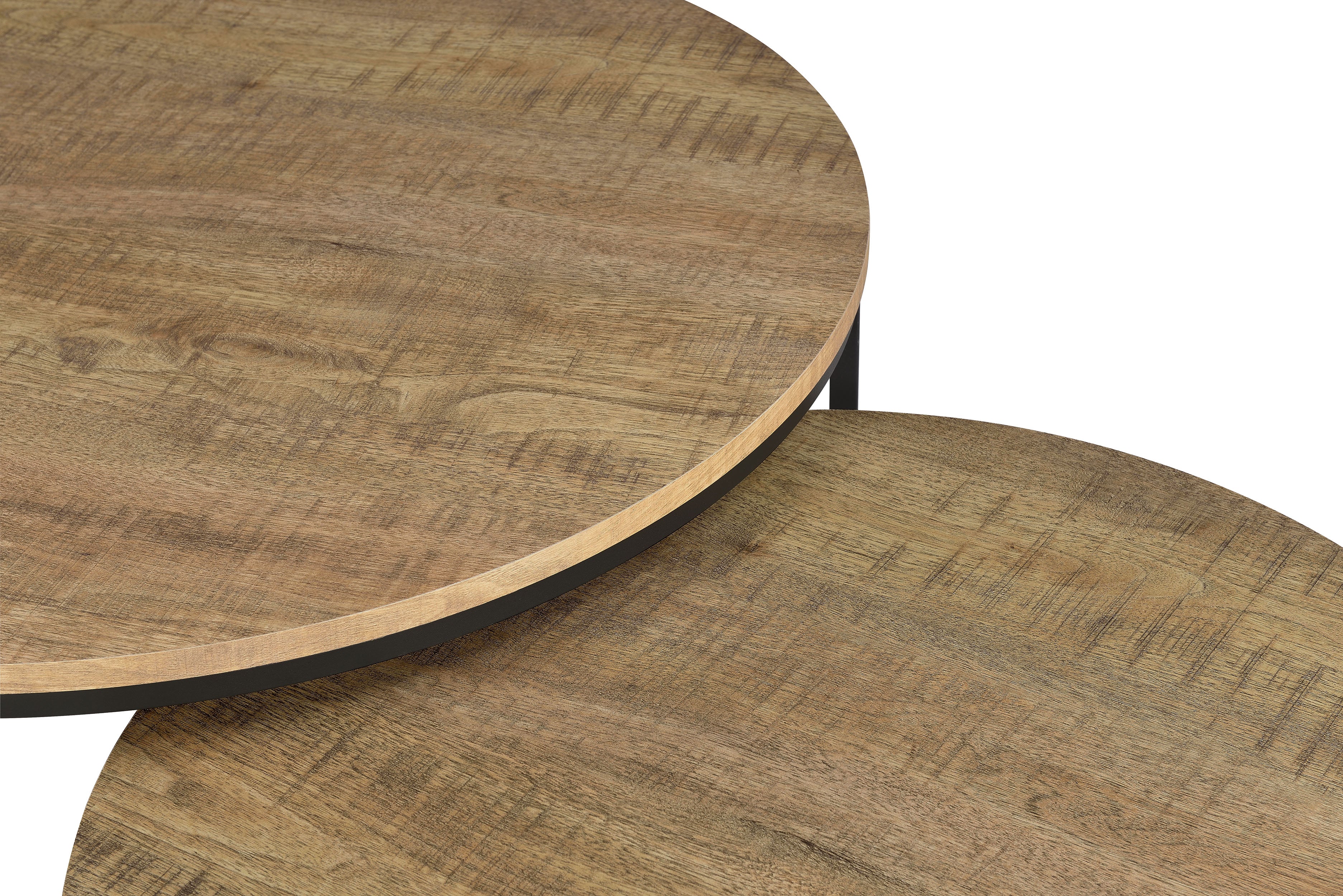 Lainey 2-piece Round Nesting Coffee Table Mango — view 9