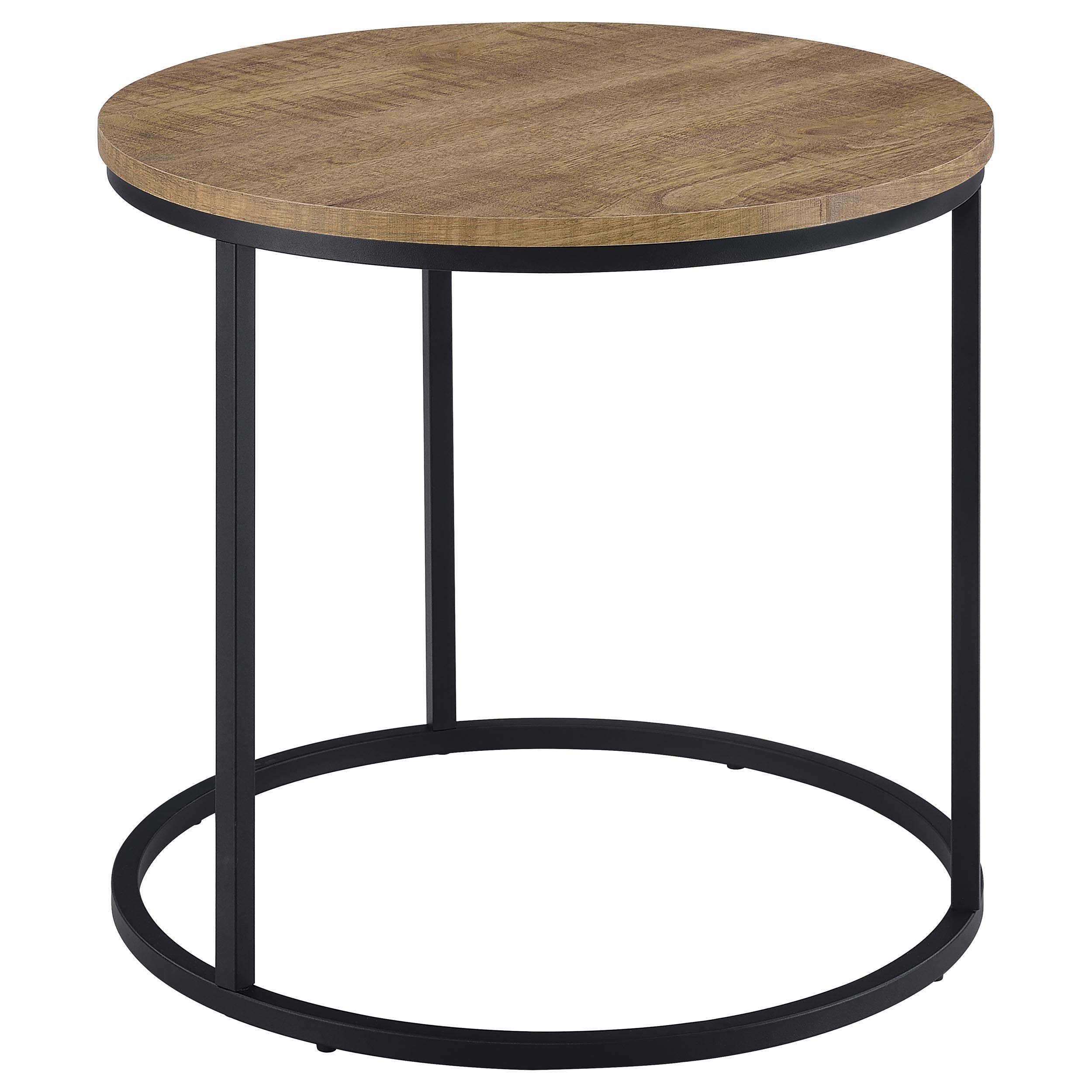 Lainey Round Occasional Side End Table Mango — view 1