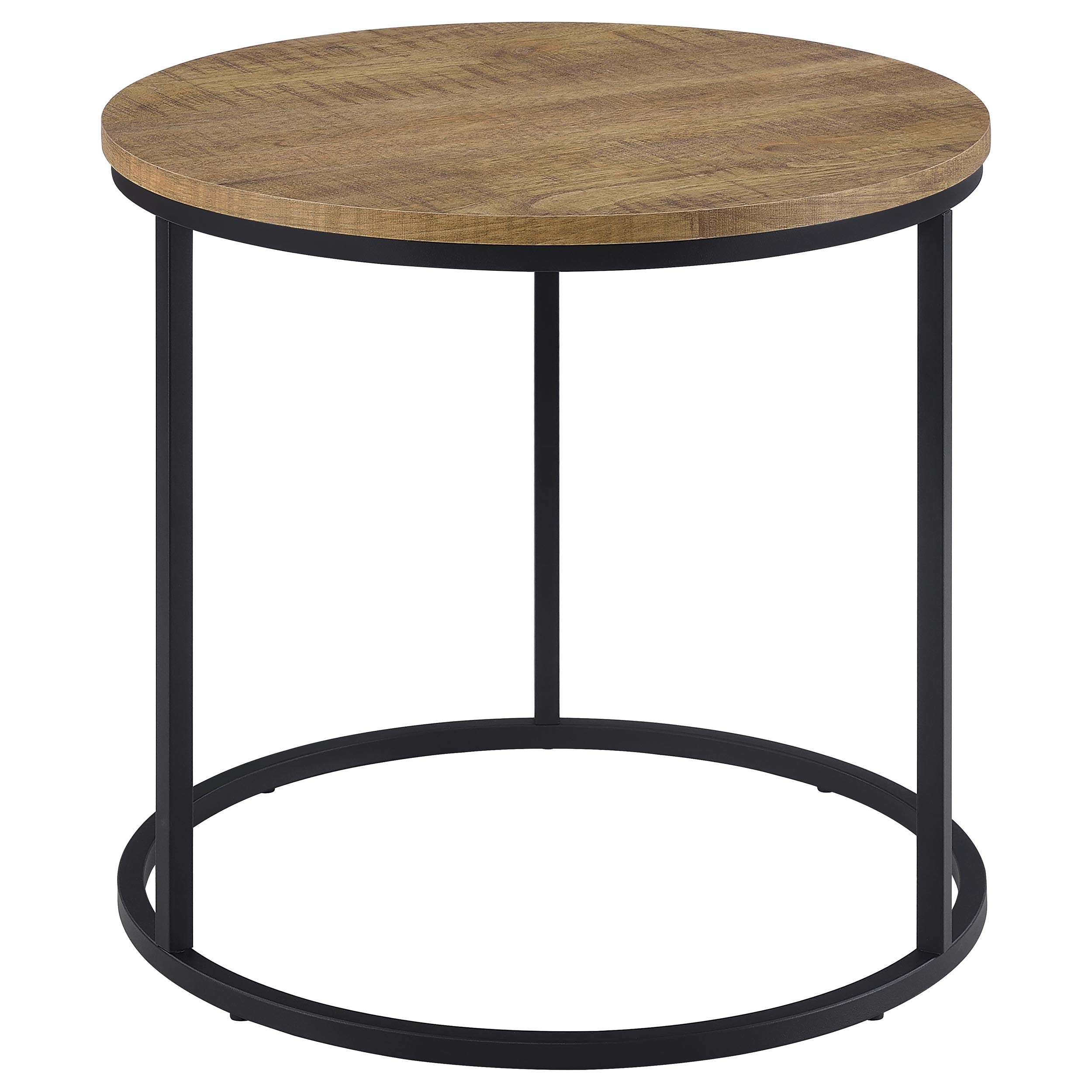Lainey Round Occasional Side End Table Mango — view 3
