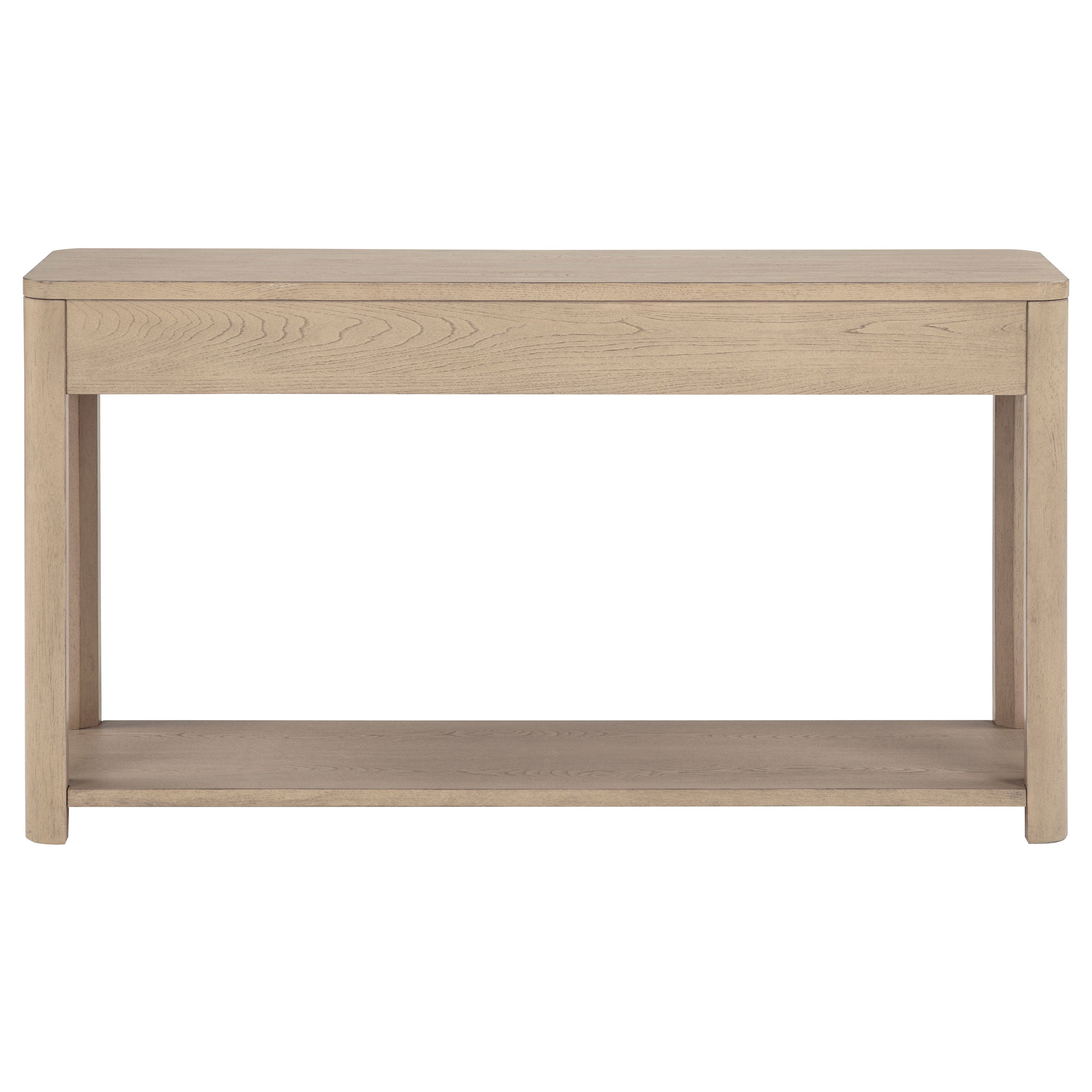 Marcelo Sofa Console Table with 2 Drawers and Shelf Light Elm — view 8