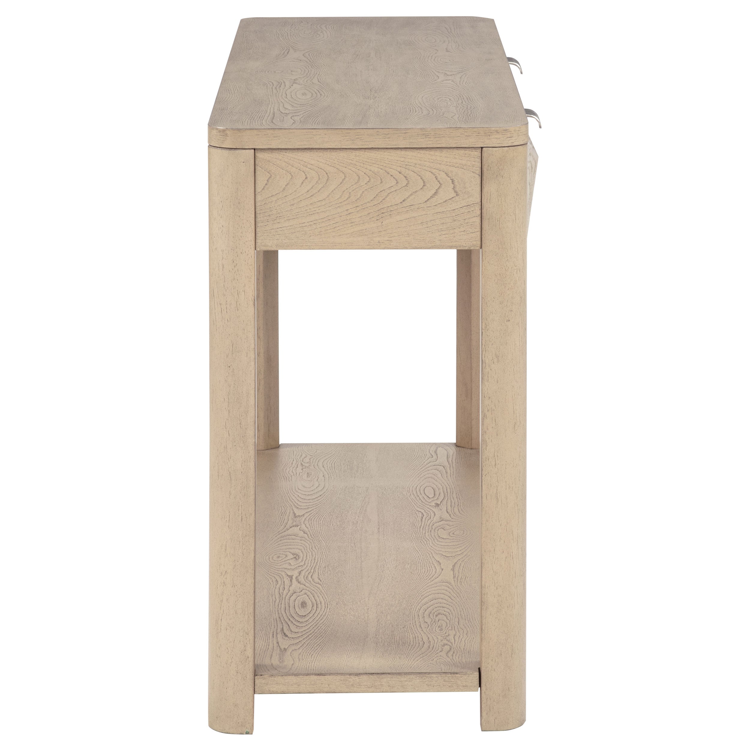 Marcelo Sofa Console Table with 2 Drawers and Shelf Light Elm — view 10