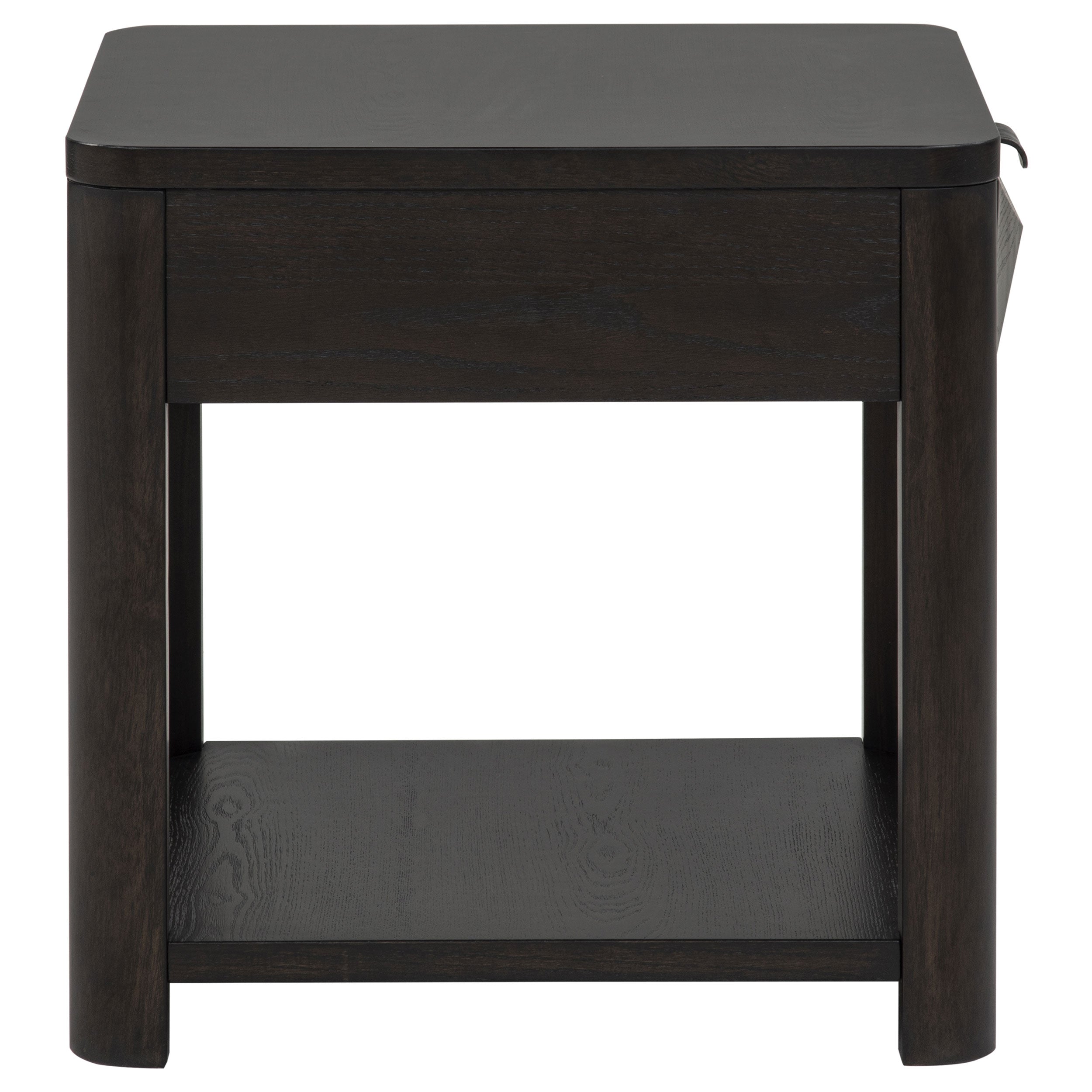 Marcelo Wood End Table with Drawer and Shelf Coffee — view 10