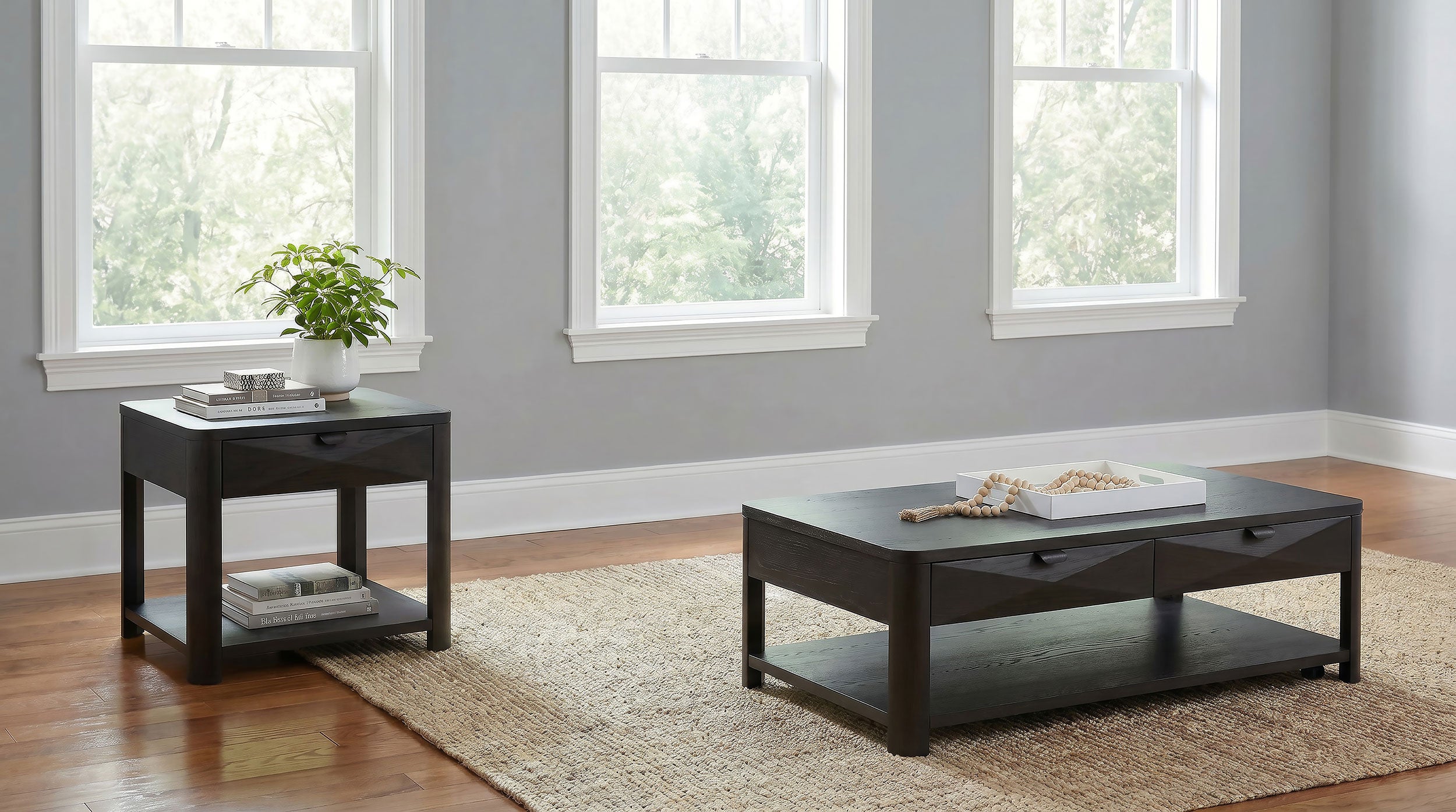 Marcelo 2-piece Coffee Table Set with Storage Coffee — view 1
