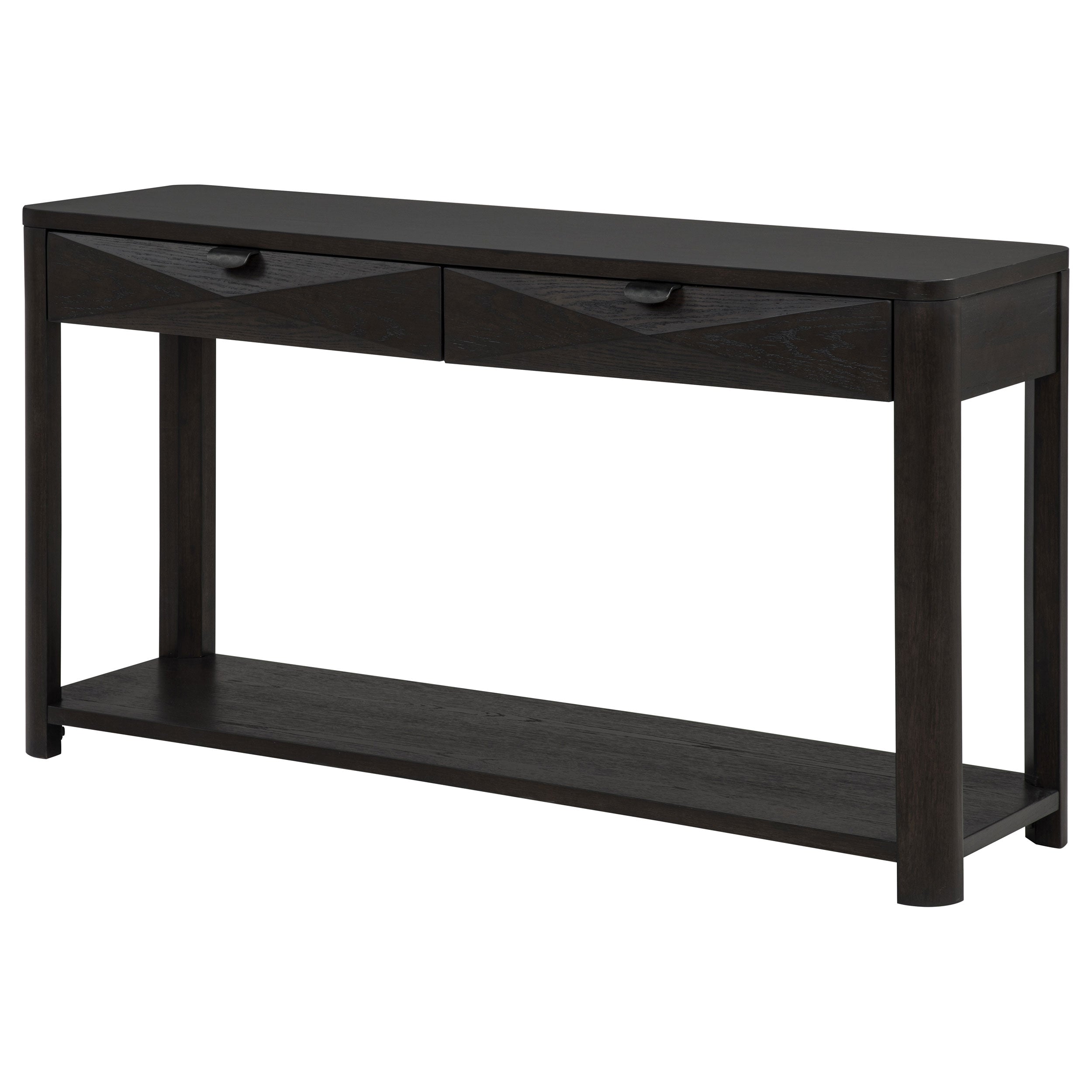 Marcelo Sofa Console Table with 2 Drawers and Shelf Coffee — view 5
