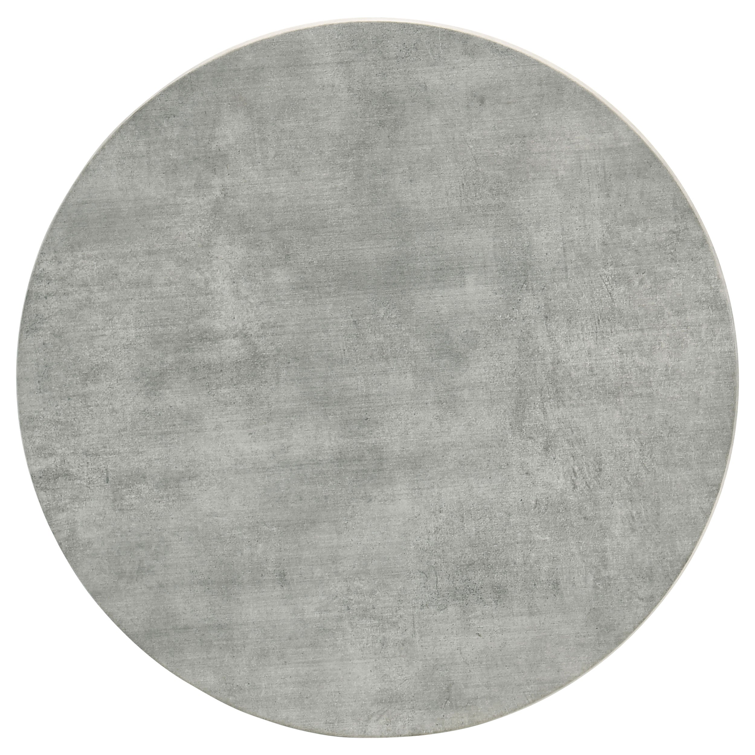 Hadi Round SmartTop Side End Table Cement and Gunmetal — view 4