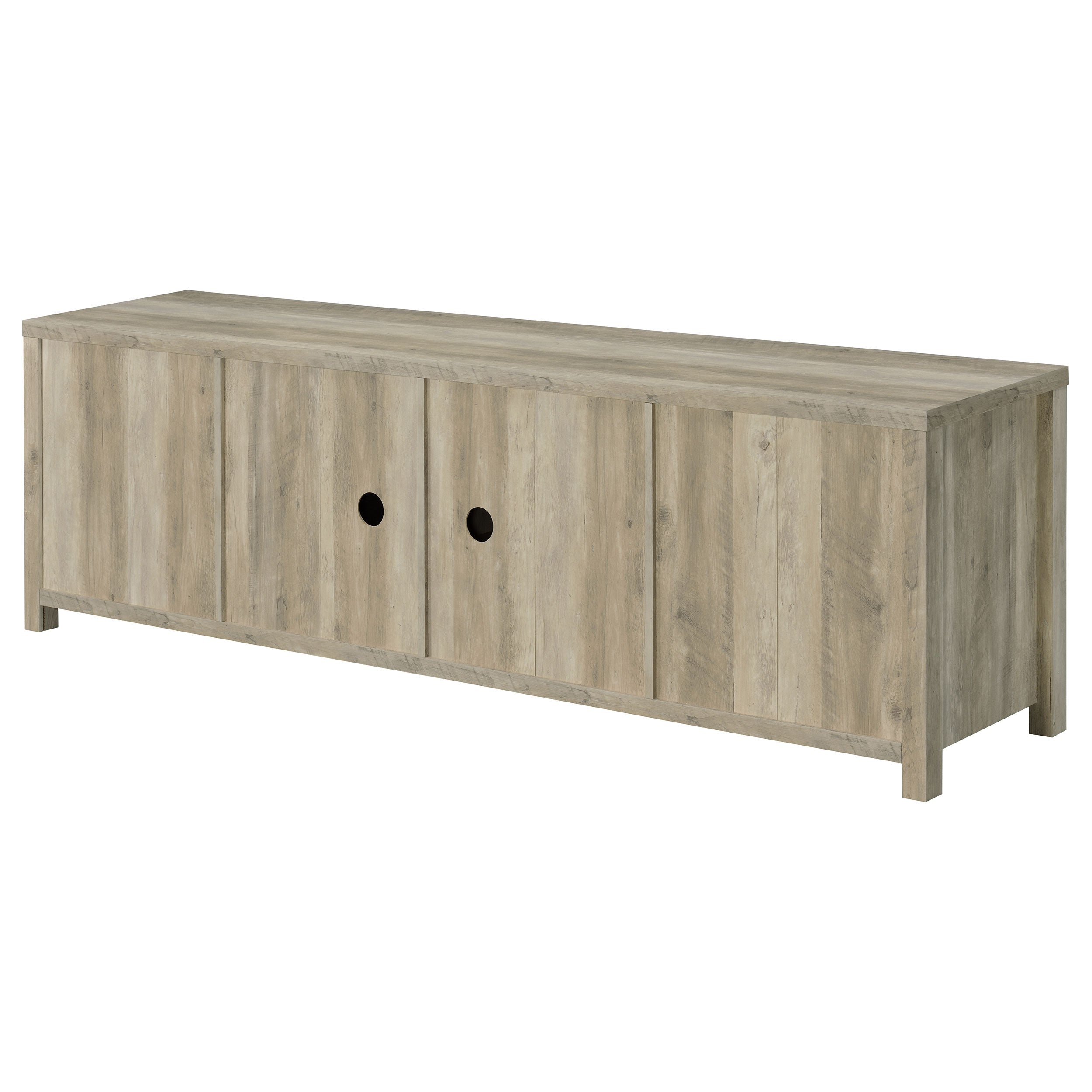 Madra 2-door Engineered Wood 79-inch TV Stand Distressed Pine — view 10