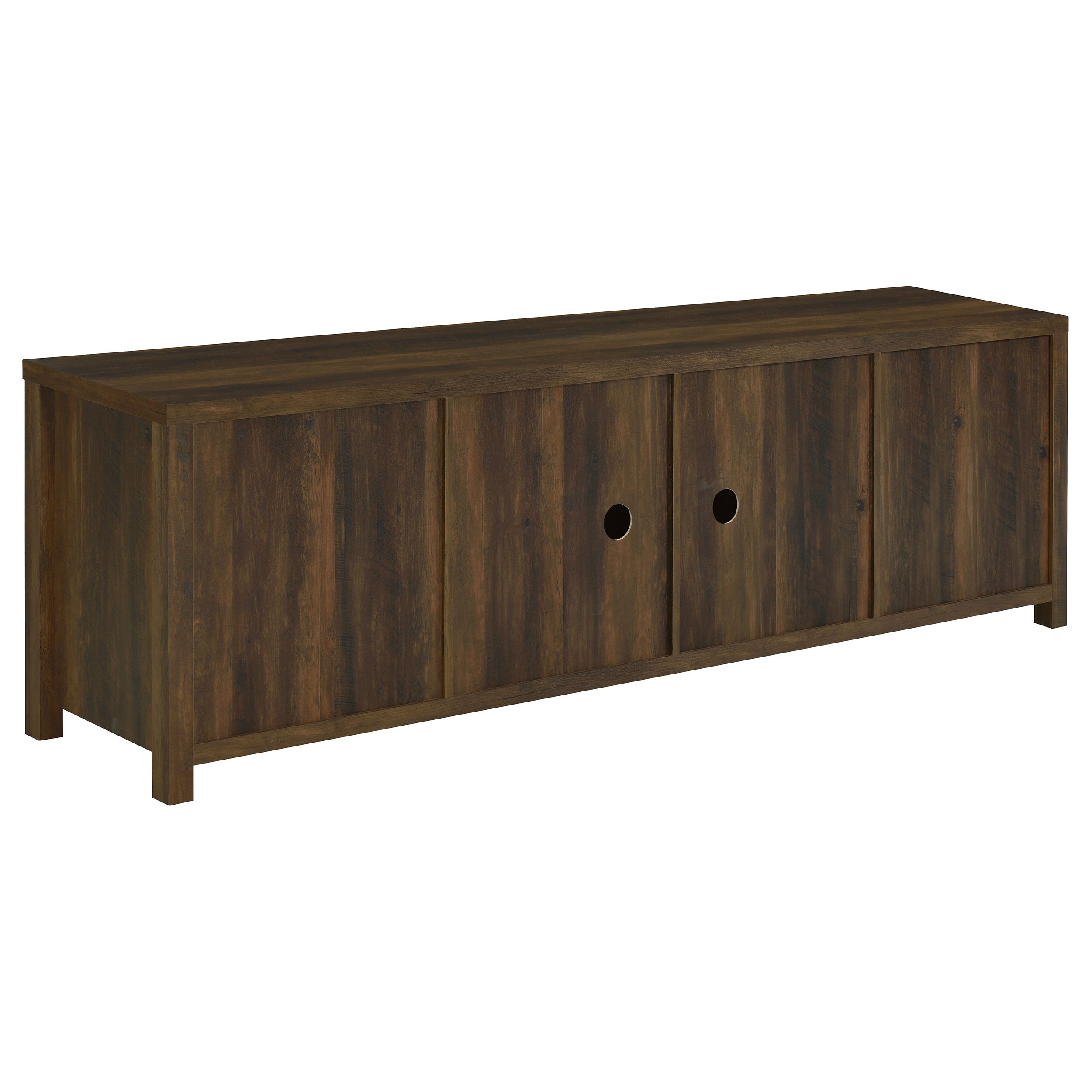 Madra 2-door Engineered Wood 79-inch TV Stand Dark Pine — view 9