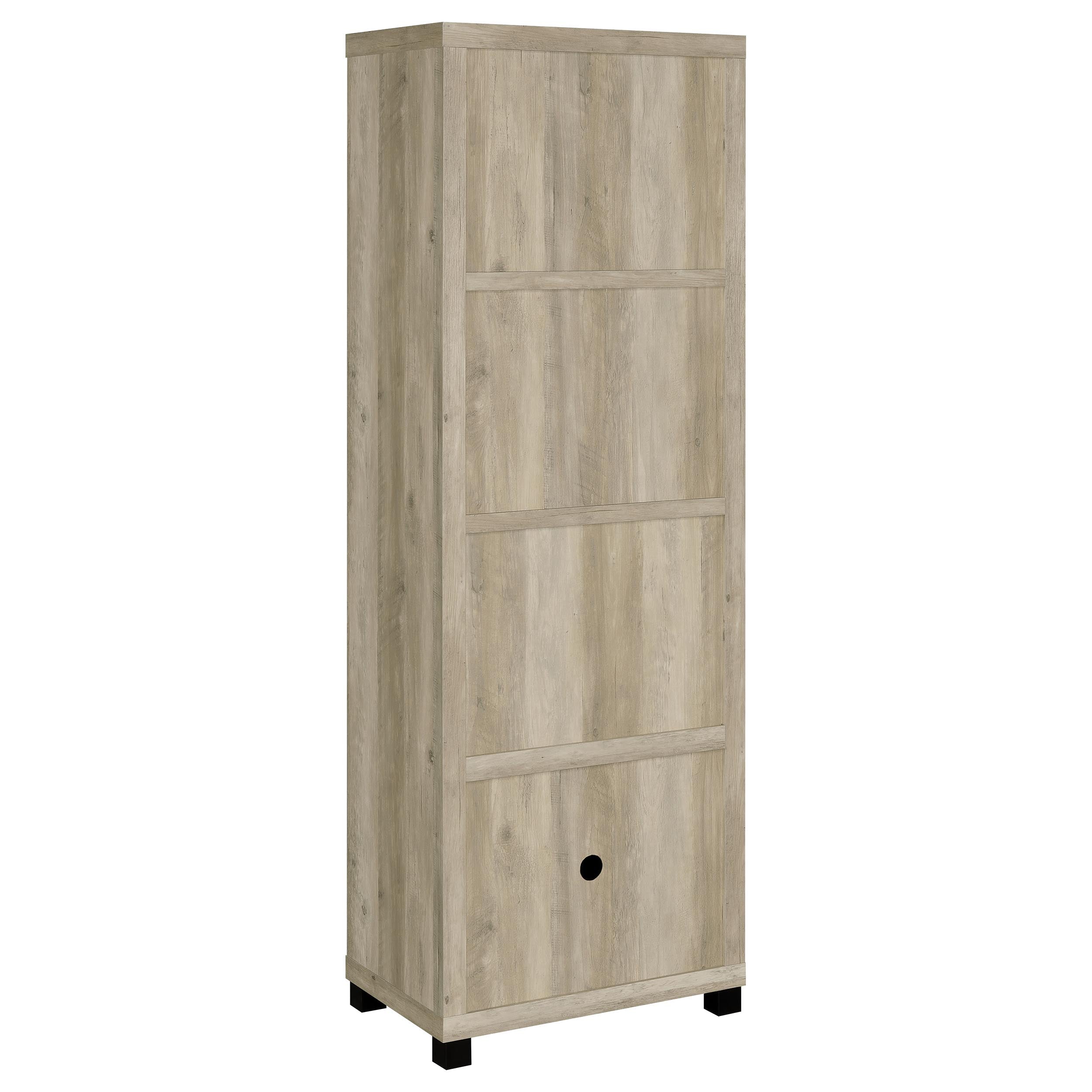 Sachin 3-piece 79-inch TV Entertainment Center Antique Pine — view 7