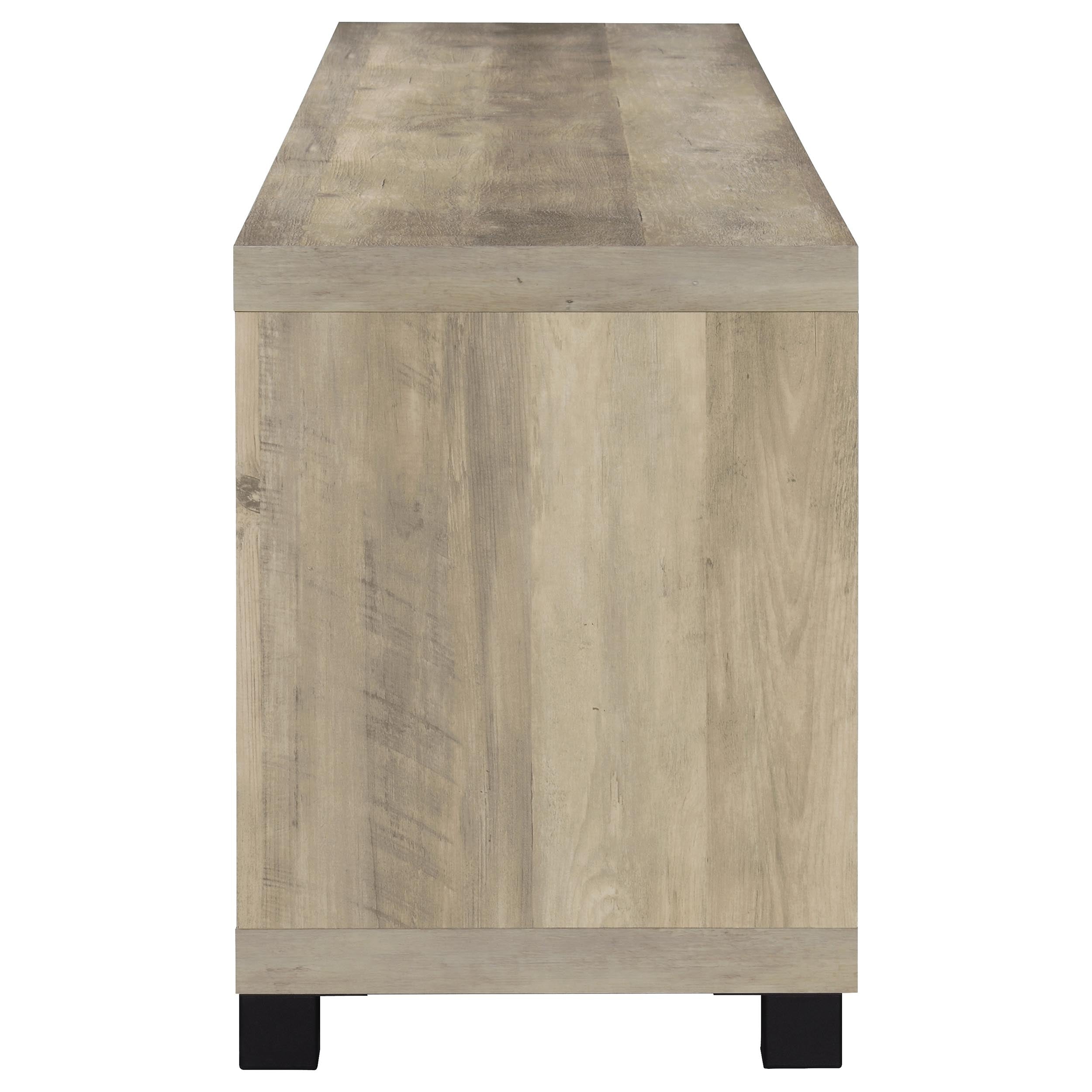 Sachin 3-piece 79-inch TV Entertainment Center Antique Pine — view 16