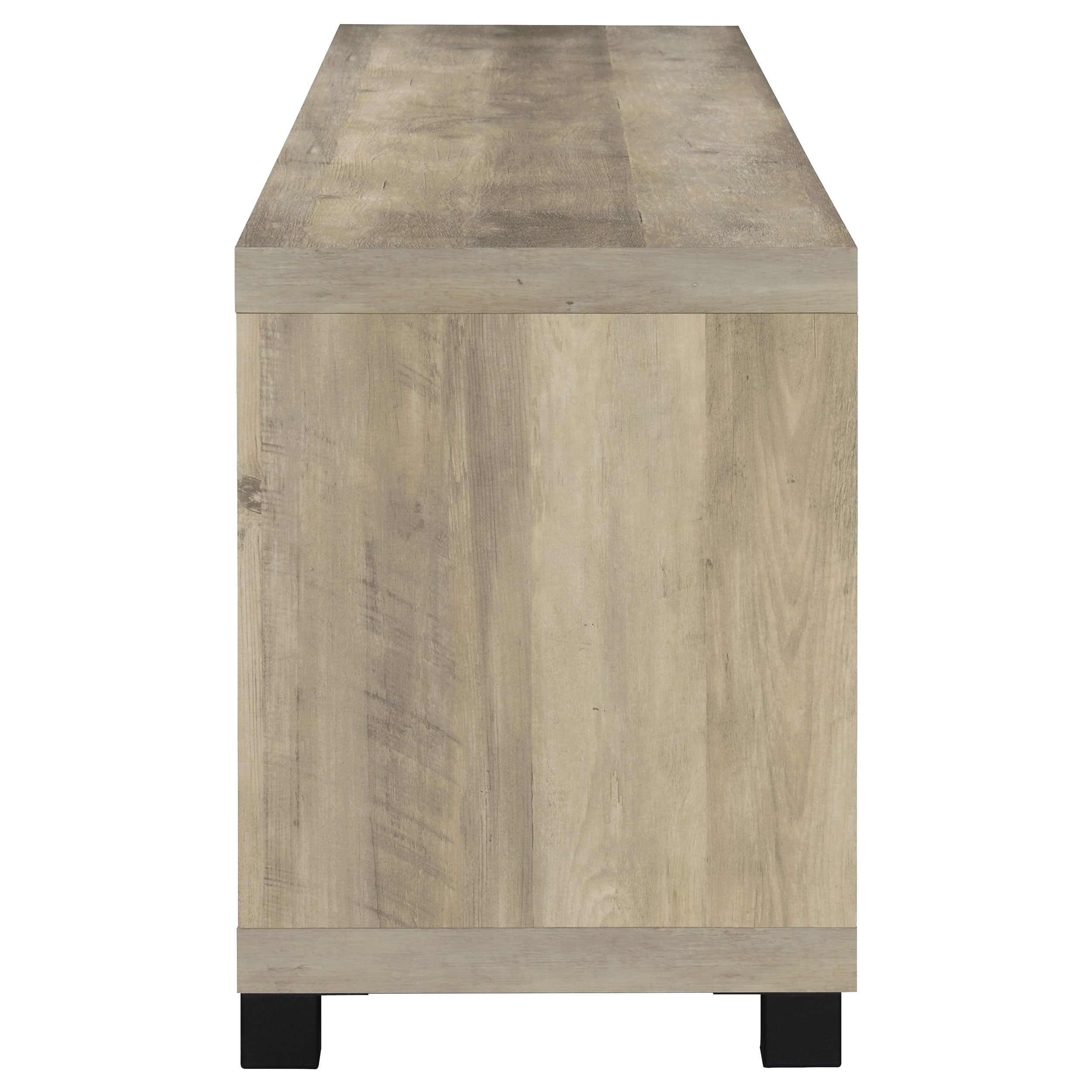 Sachin 4-door Engineered Wood 79-inch TV Stand Distressed Pine — view 9