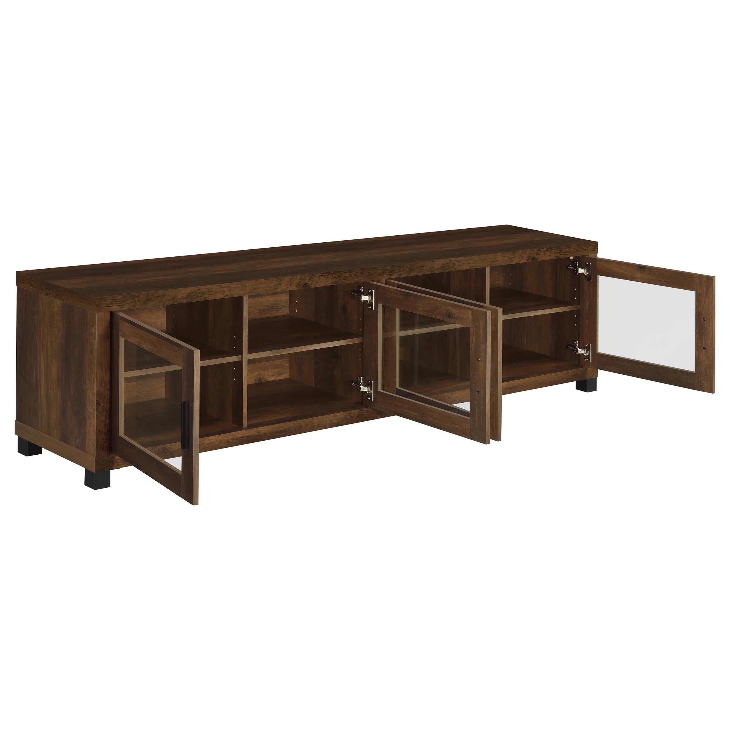 Sachin 3-piece 79-inch TV Entertainment Center Dark Pine — view 11