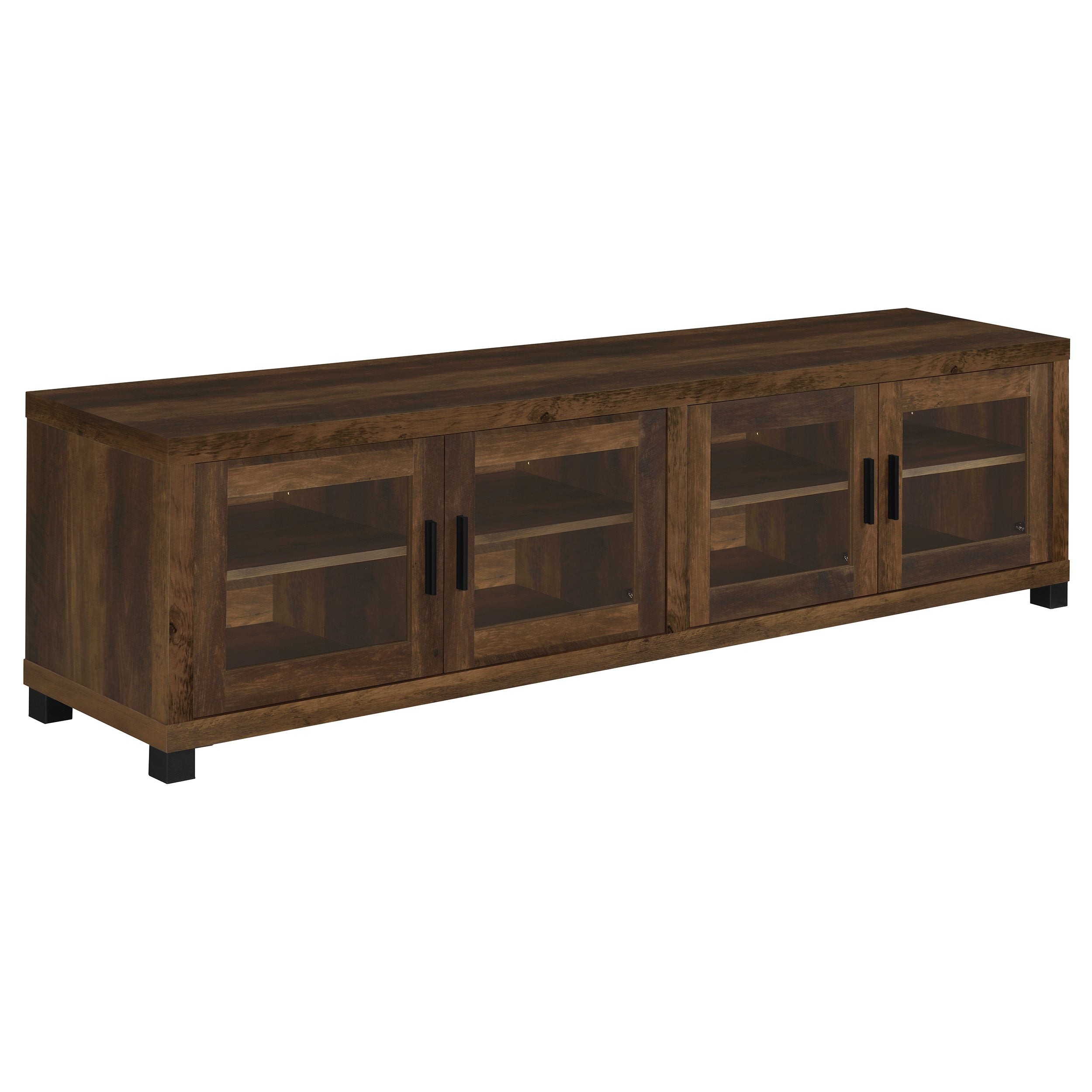 Sachin 4-door Engineered Wood 79-inch TV Stand Dark Pine — view 1