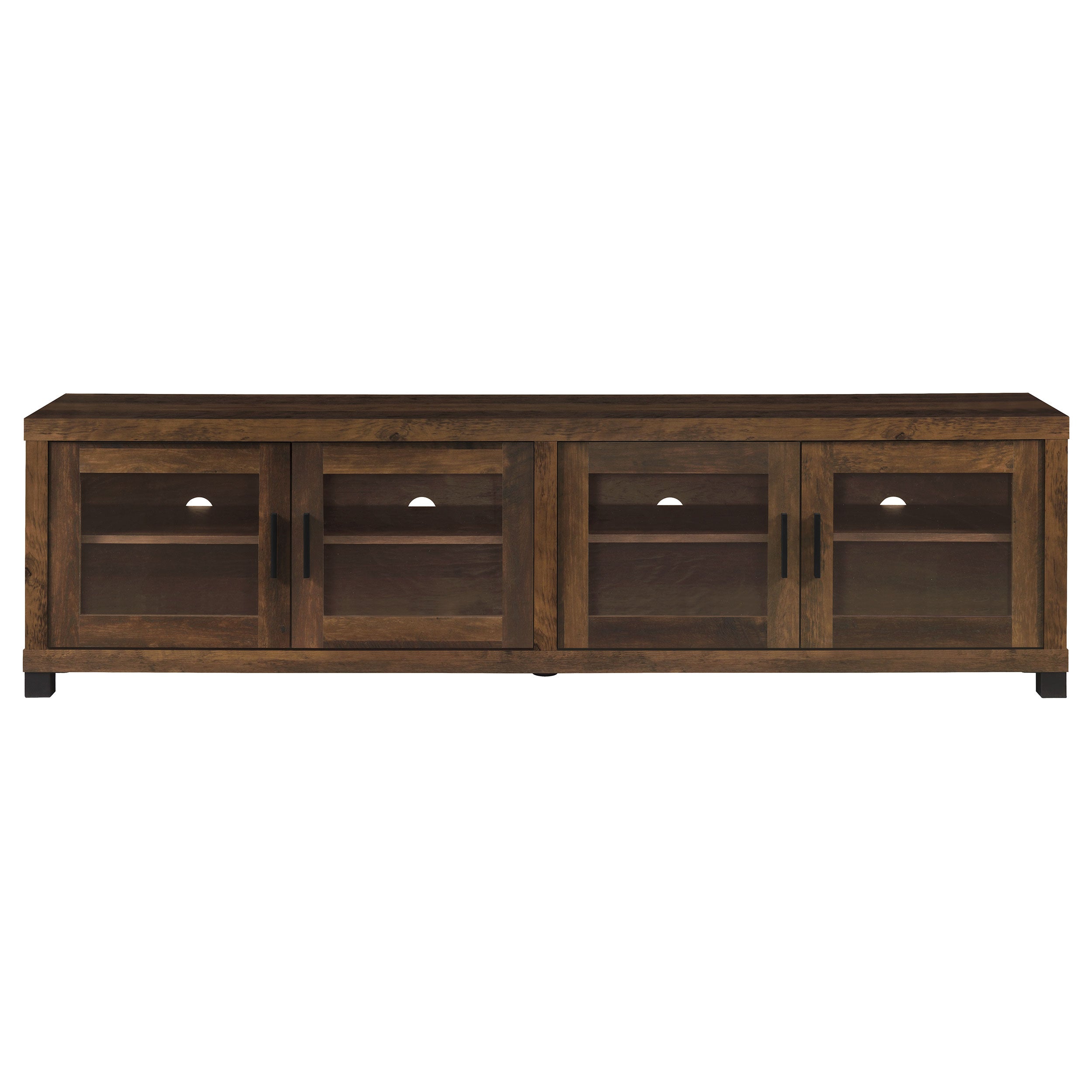 Sachin 4-door Engineered Wood 79-inch TV Stand Dark Pine — view 4