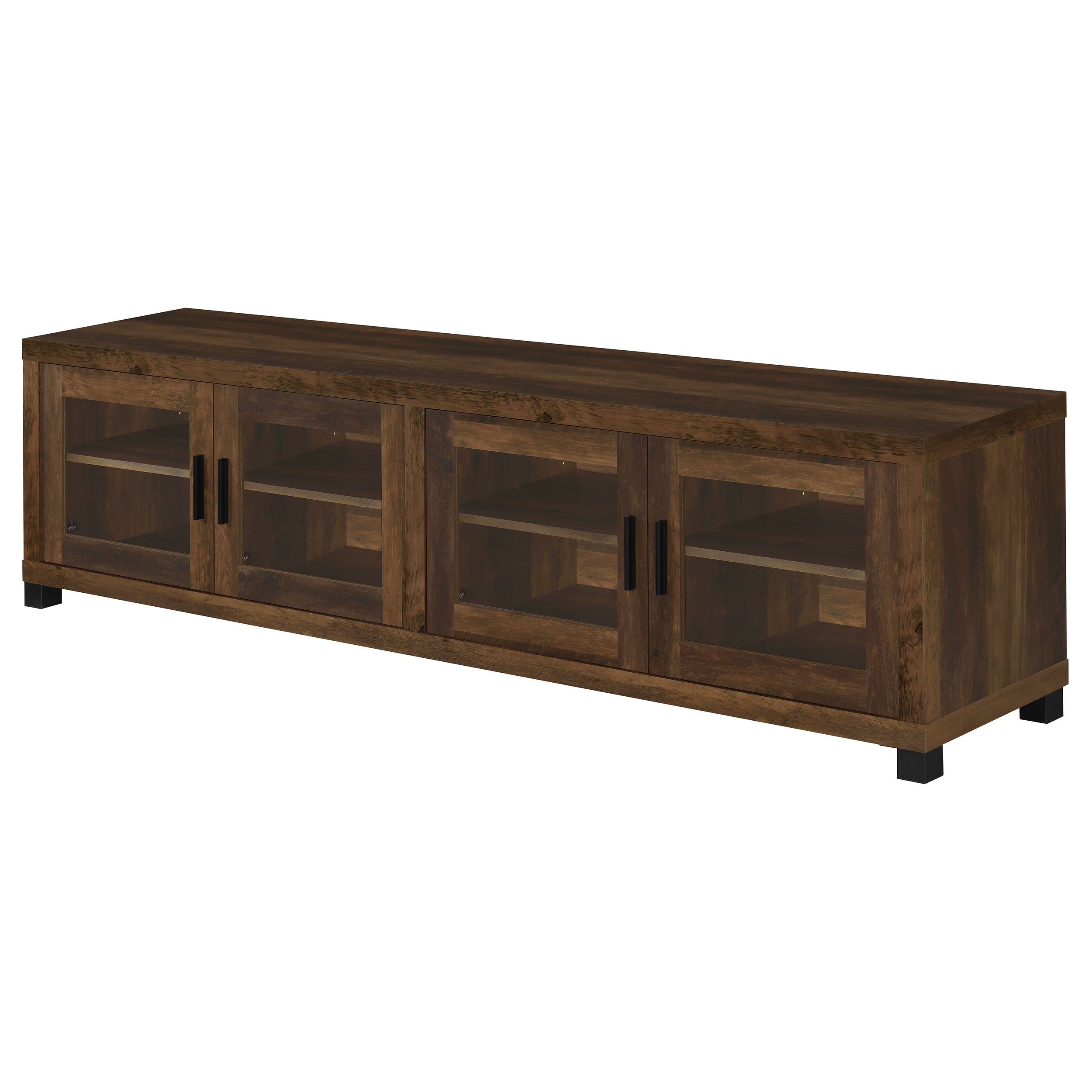 Sachin 4-door Engineered Wood 79-inch TV Stand Dark Pine — view 5