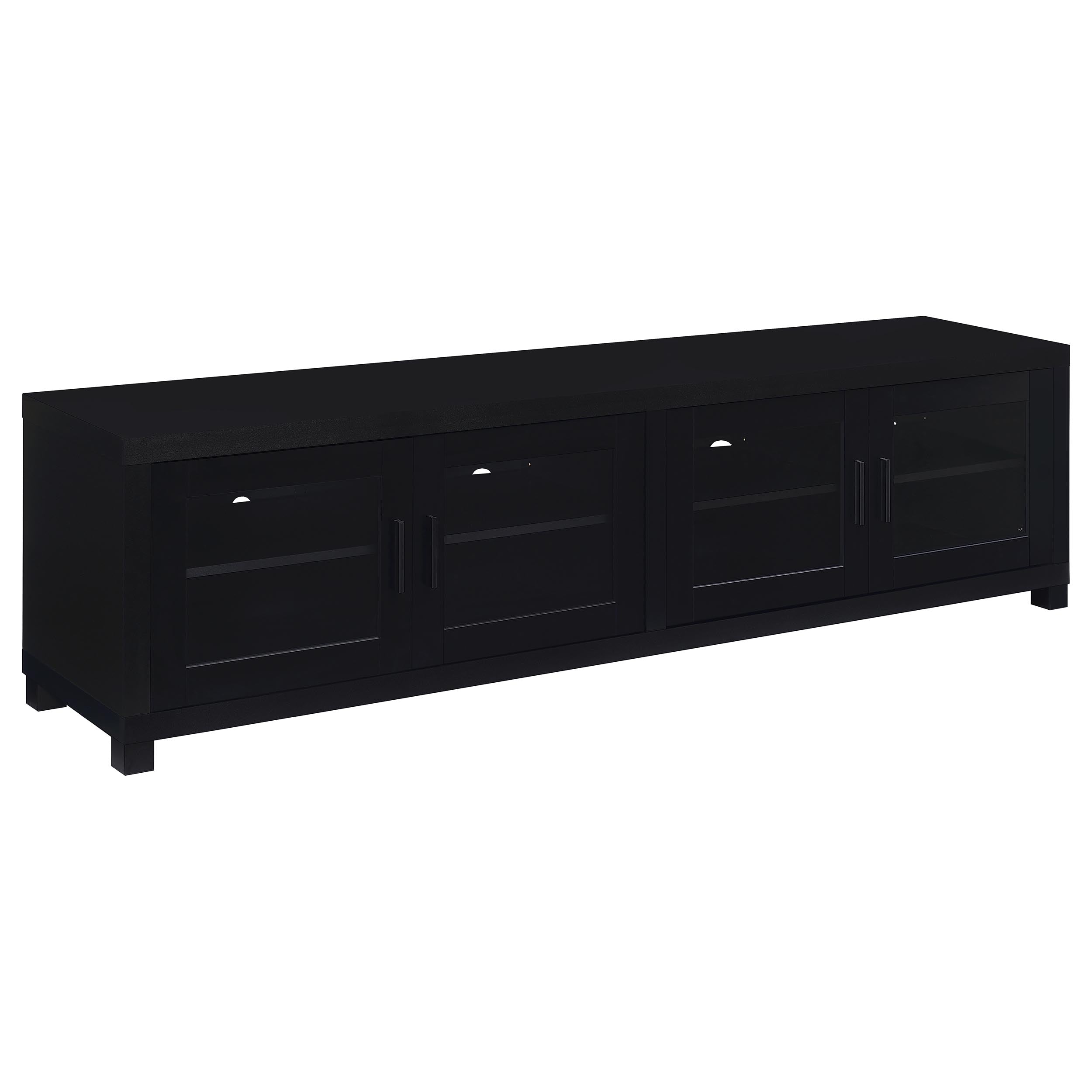 Jupiter 3-piece Entertainment Center 79-inch TV Stand Black — view 9