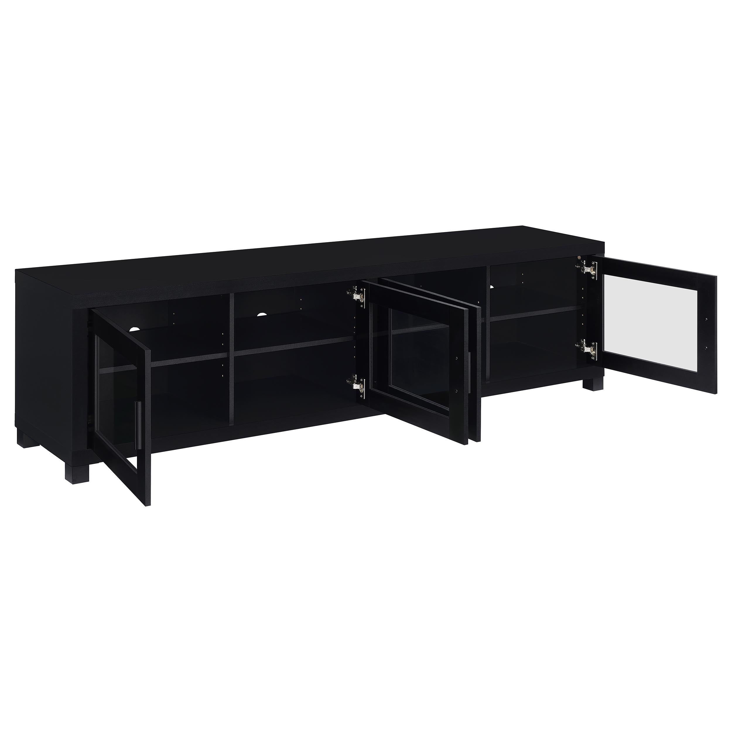 Jupiter 3-piece Entertainment Center 79-inch TV Stand Black — view 10