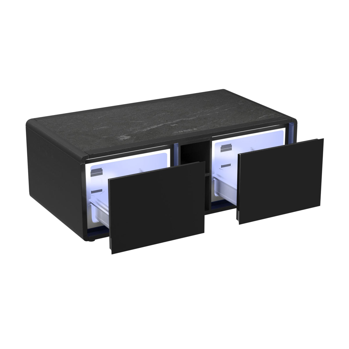 Halo Smart Occasional Table Set in Black by Elements International, view 15
