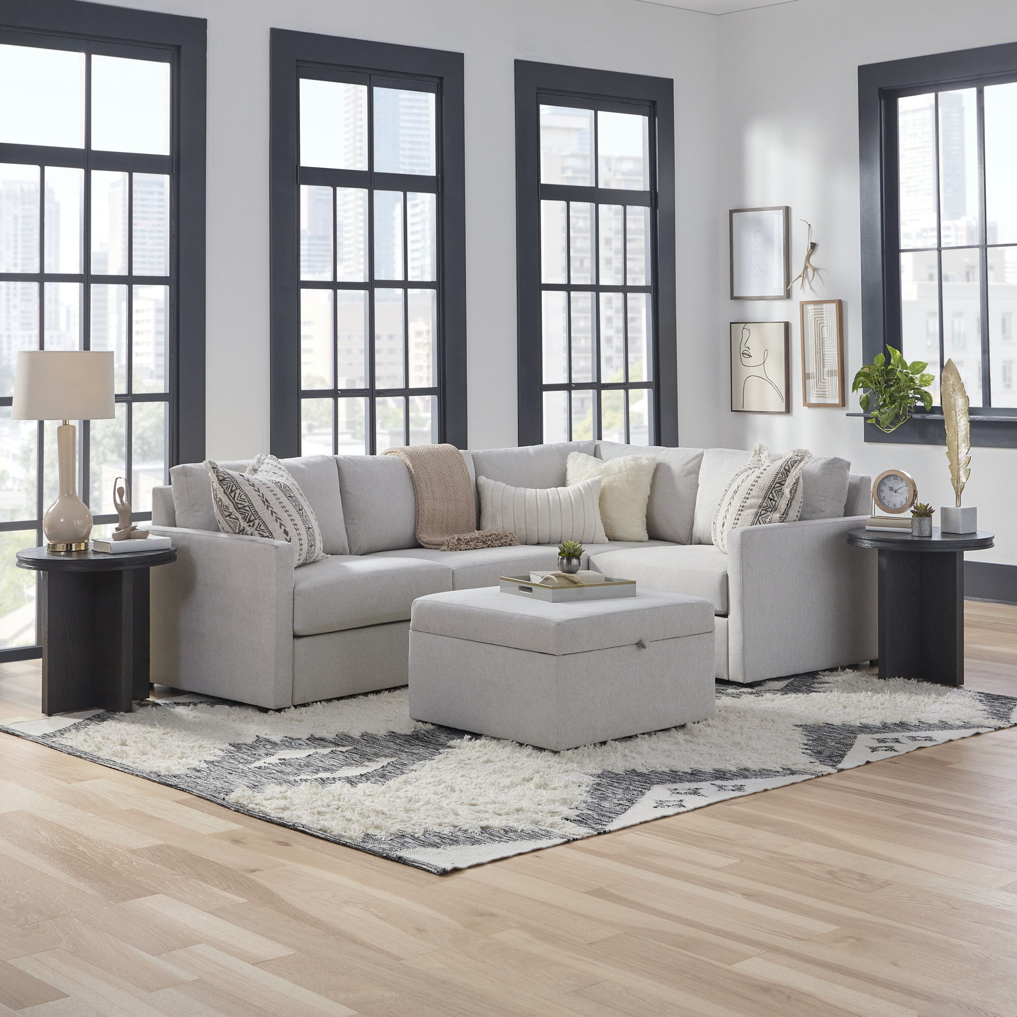 Flex - Sectional with Standard Arm and Ottoman