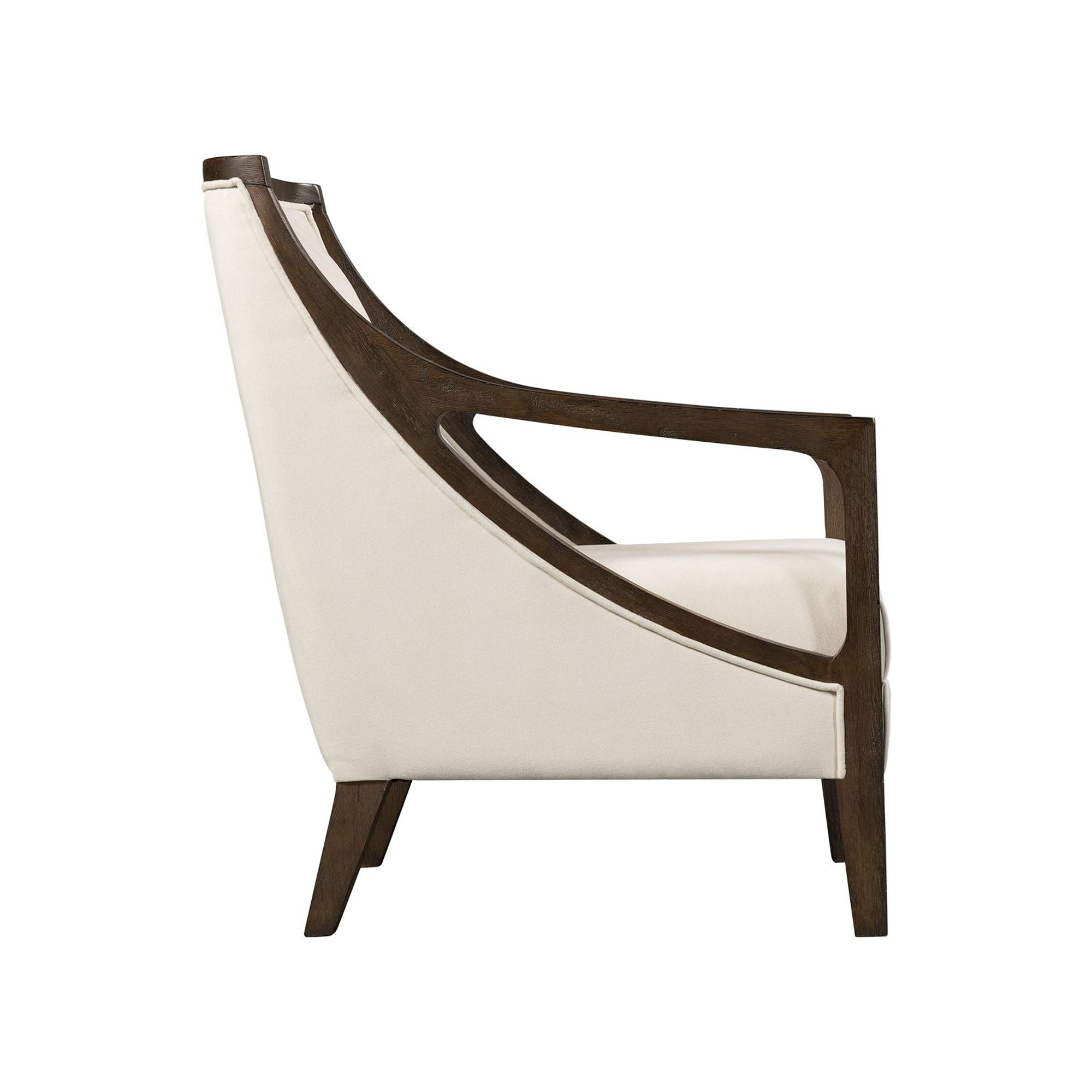 Hopkins Accent Chair With Brown Frame in Beige by Elements International, view 9
