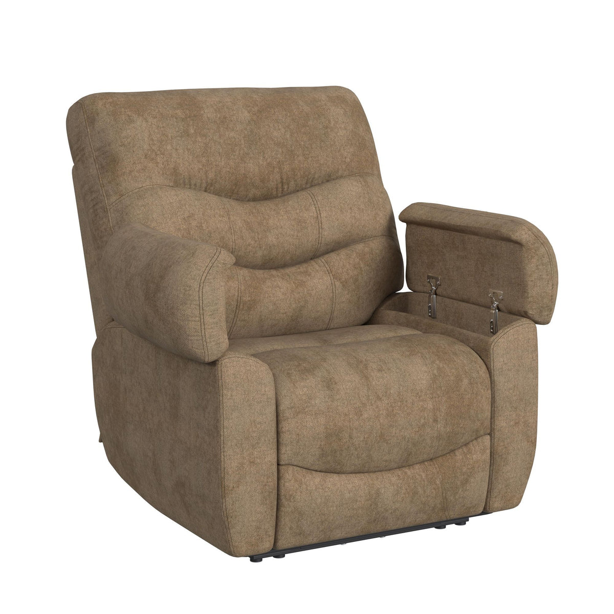 Trifecta P3 Recliner With Heat Massage, Zero Gravity, Memory Foam in Sefi Puppy by Elements International, view 7