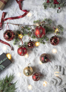 Christmas Ball Glass Decorative Hanging Ball Christmas Tree Ornaments, For Holiday Party Decorations