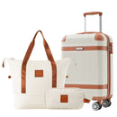 Hardshell Luggage Sets 3 Piece Carry On Suitcase Double Spinner Wheels With Tsa Lock