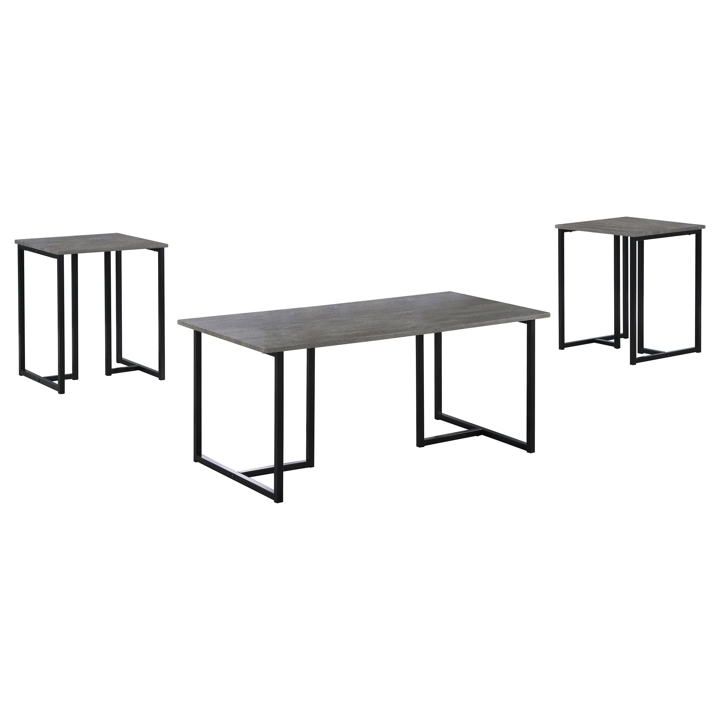 Nyla 3-piece Engineered Wood Coffee Table Set Weathered Grey — view 1